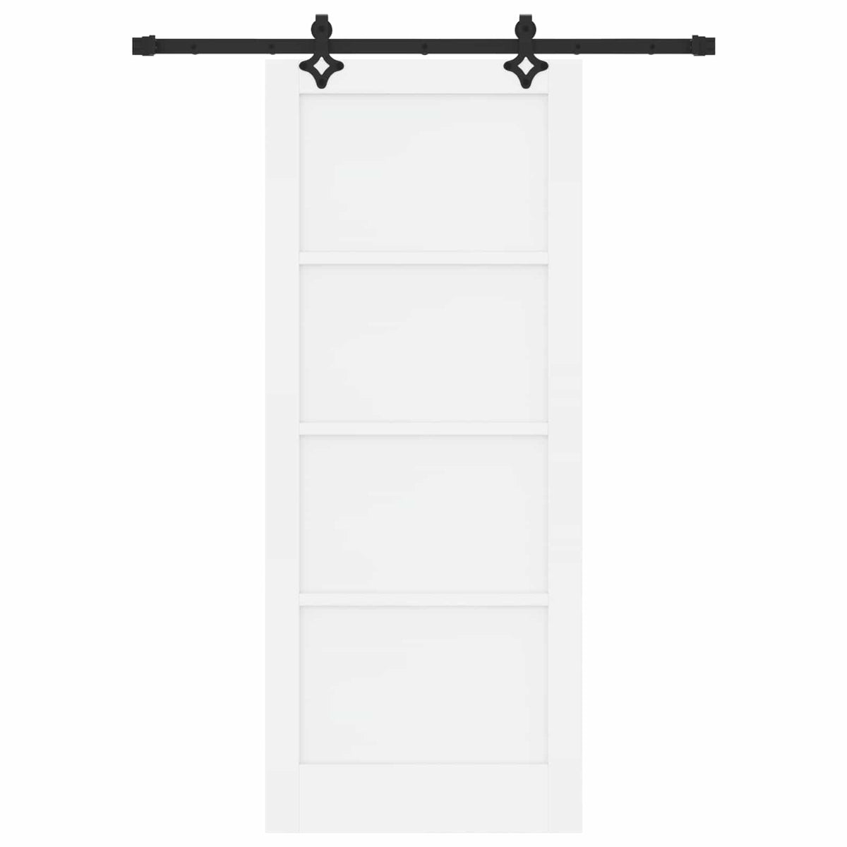 Klizna vrata ORKDAL 83 x 202 cm Masivna borovina Bijela