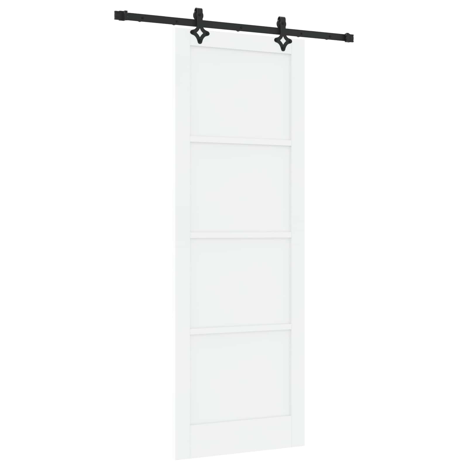 Klizna vrata ORKDAL Bijela 83 x 232 cm Masivna borovina