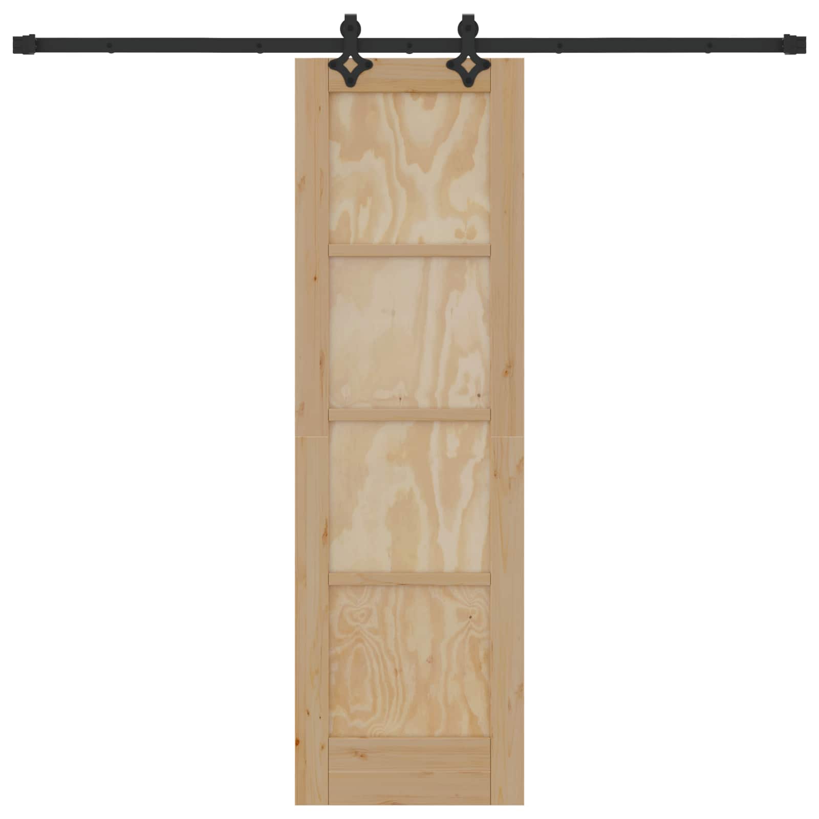Klizna vrata ORKDAL 61 x 198,5 cm Masivna borovina Prirodna