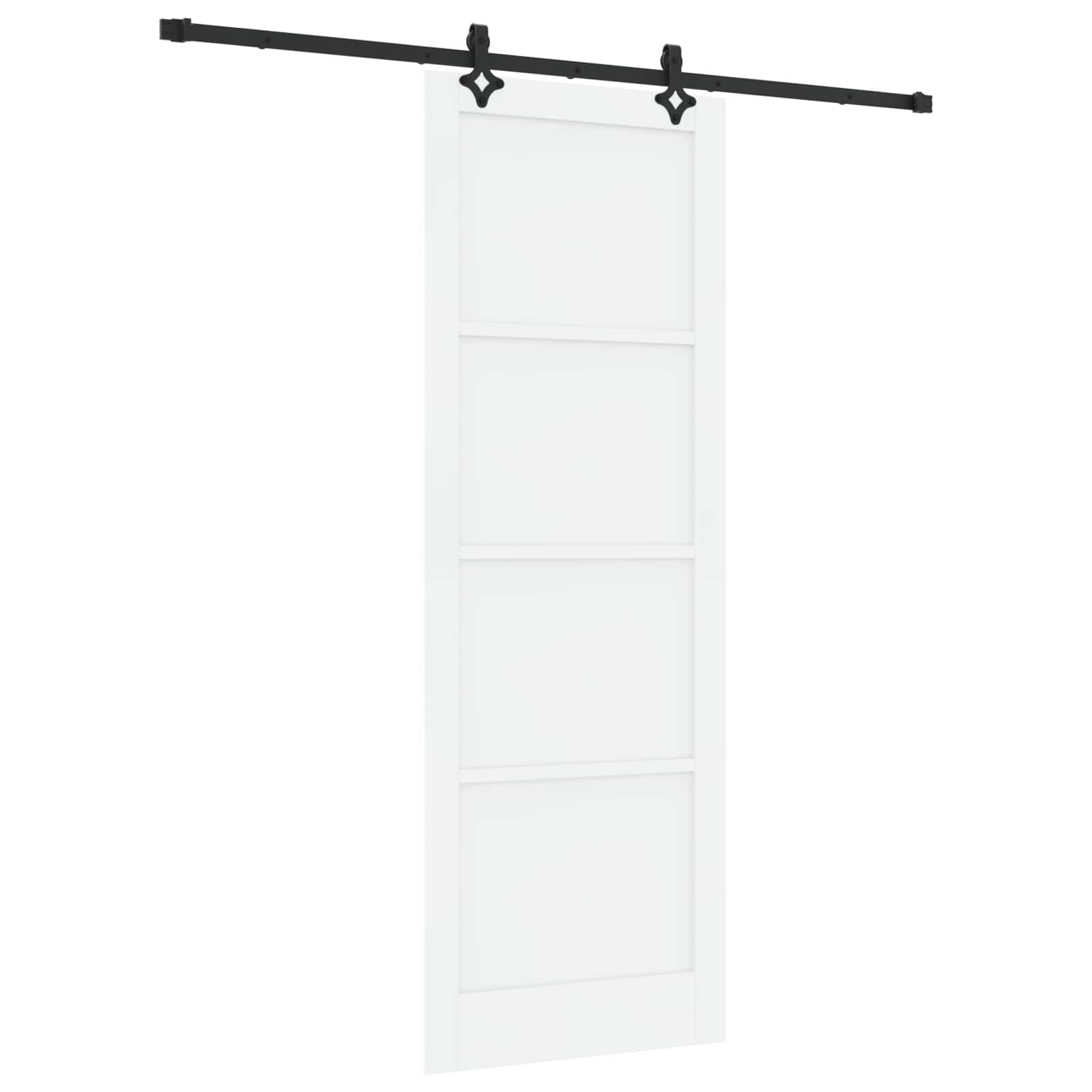 Klizna vrata ORKDAL Bijela 83 x 232 cm Masivna borovina