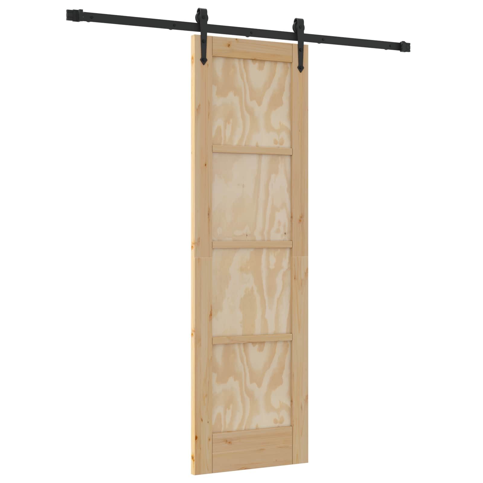 Klizna vrata ORKDAL Prirodna i crna 61 x 198,5 cm
