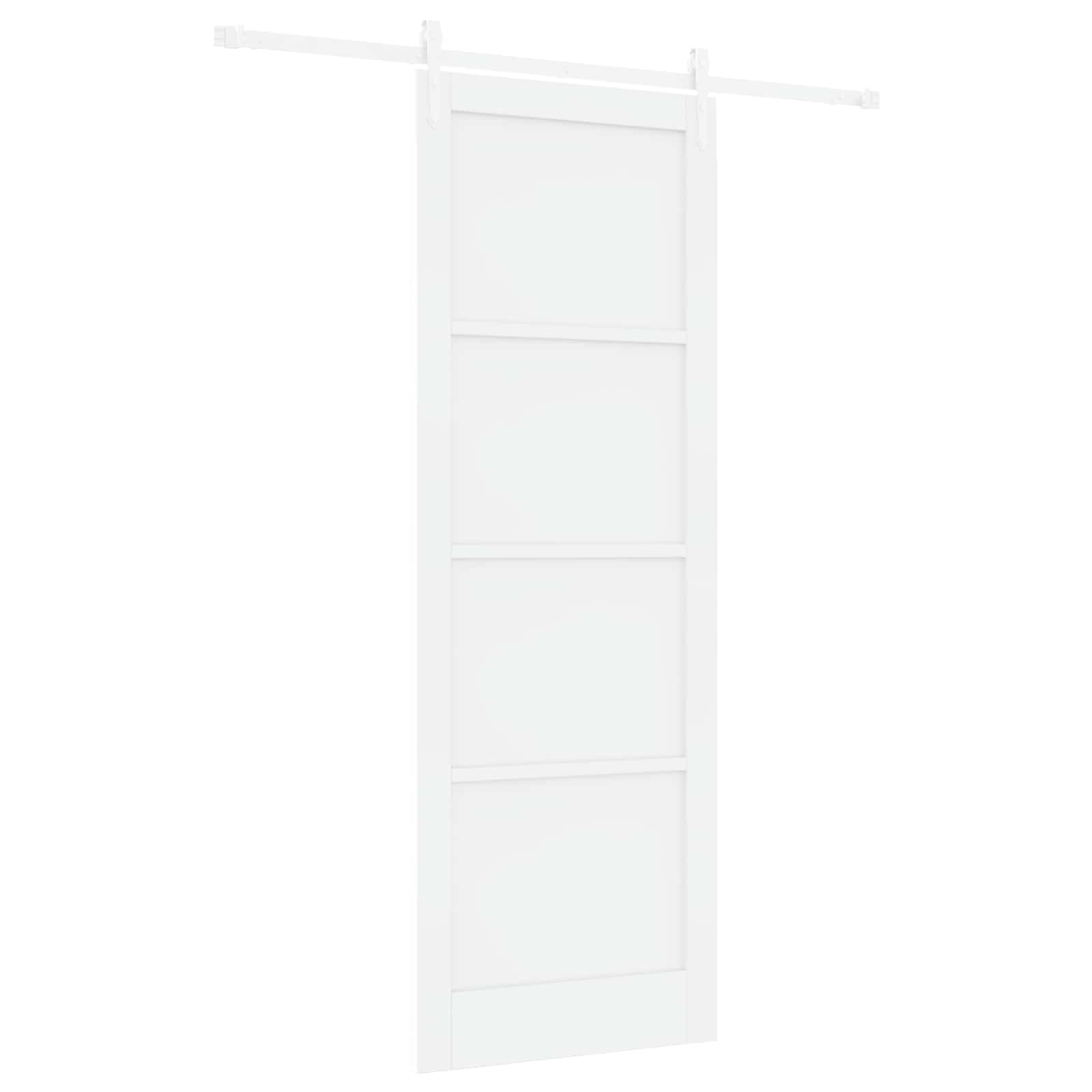 Klizna vrata ORKDAL Bijela 83 x 232 cm Masivna borovina