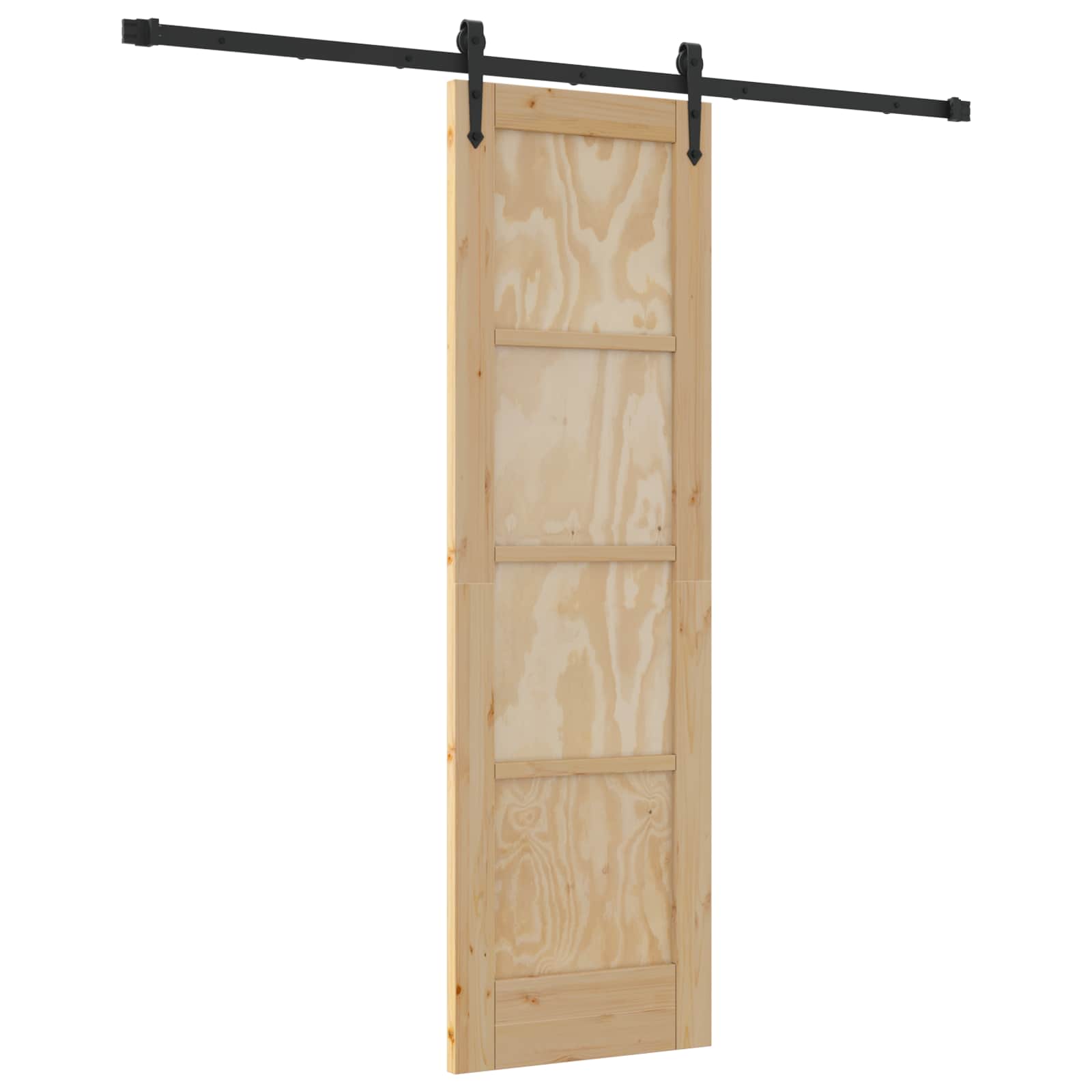 Klizna vrata ORKDAL Prirodna i crna 61 x 198,5 cm