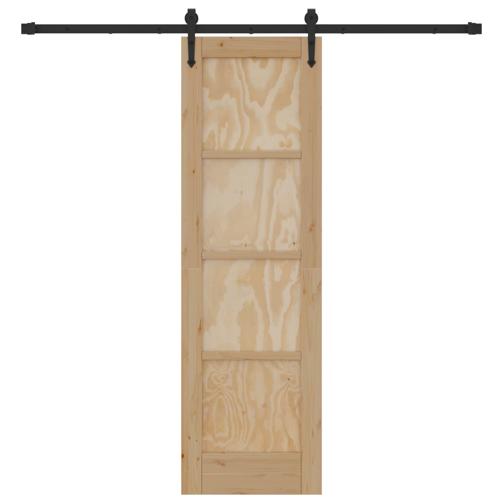 Klizna vrata ORKDAL Prirodna i crna 61 x 198,5 cm