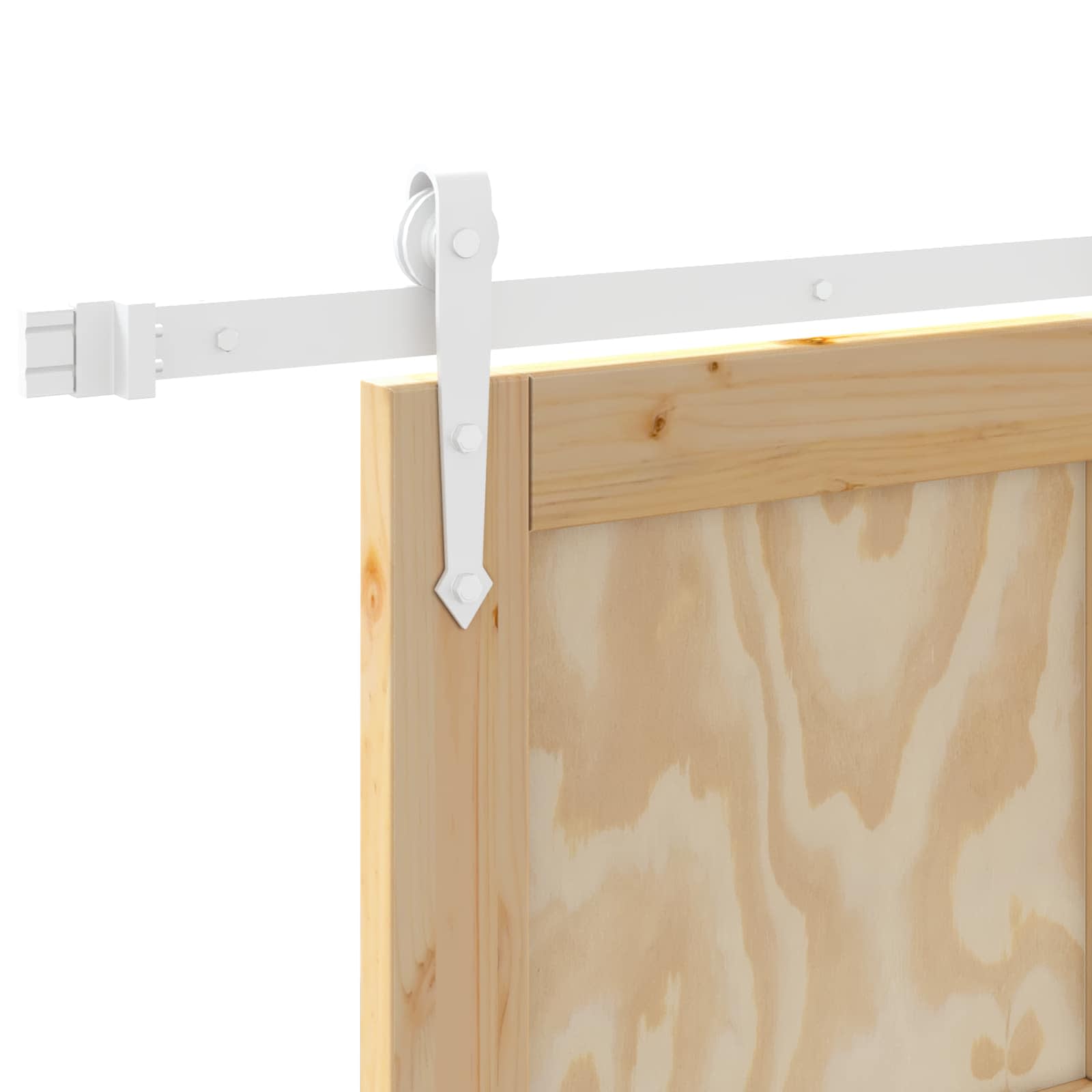 Klizna vrata ORKDAL Prirodna i bijela 73,5 x 211 cm
