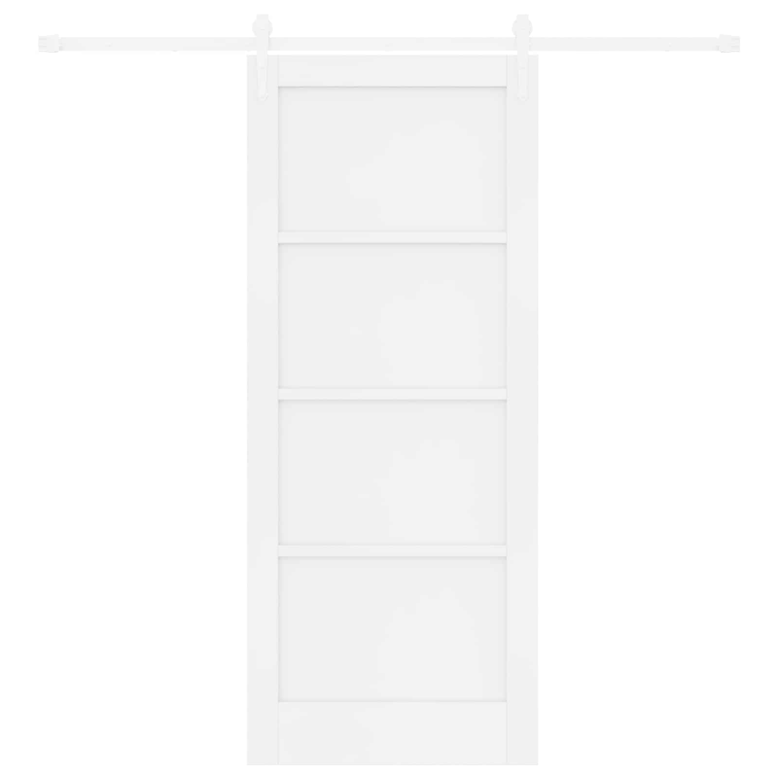 Klizna vrata ORKDAL Bijela 83 x 202 cm Masivna borovina