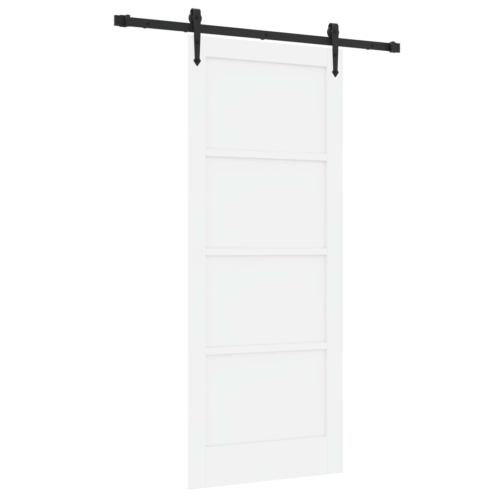 Klizna vrata ORKDAL Bijela 83 x 202 cm Masivna borovina
