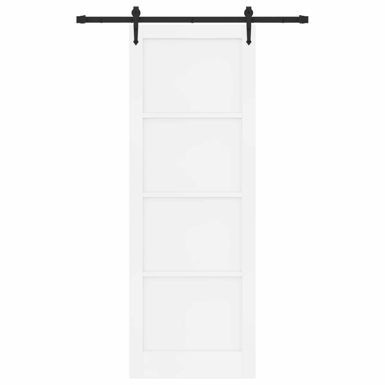 Klizna vrata ORKDAL Bijela 83 x 232 cm Masivna borovina