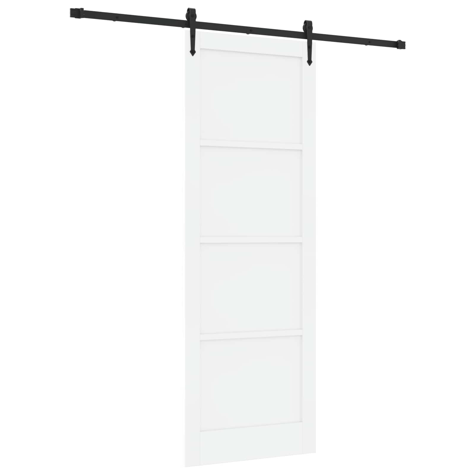 Klizna vrata ORKDAL Bijela 83 x 232 cm Masivna borovina