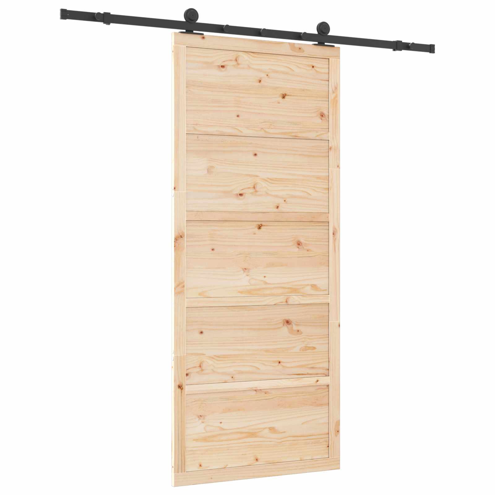 Klizna vrata Prirodna 100 x 208 cm Masivna borovina
