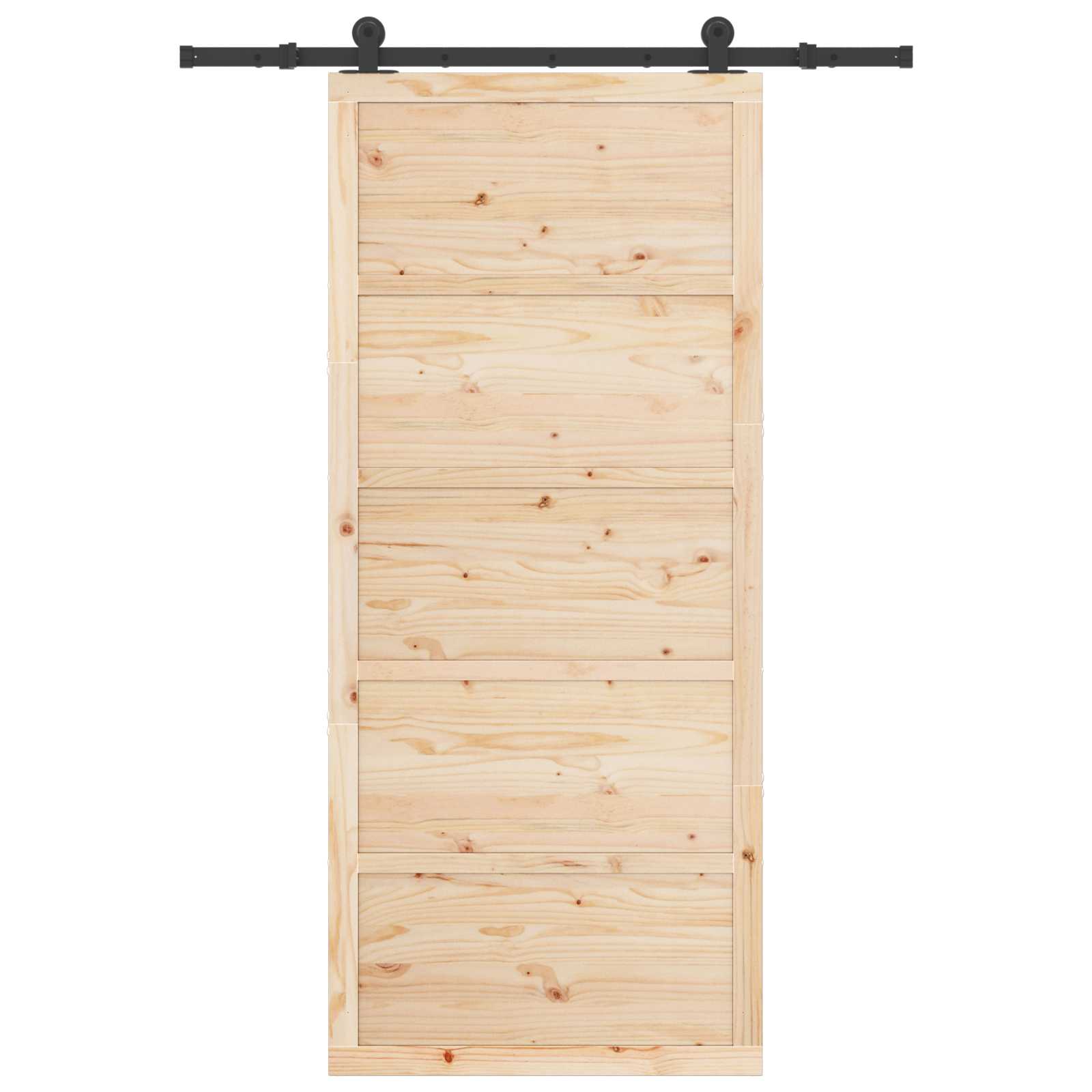 Klizna vrata Prirodna 80 x 208 cm Masivna borovina