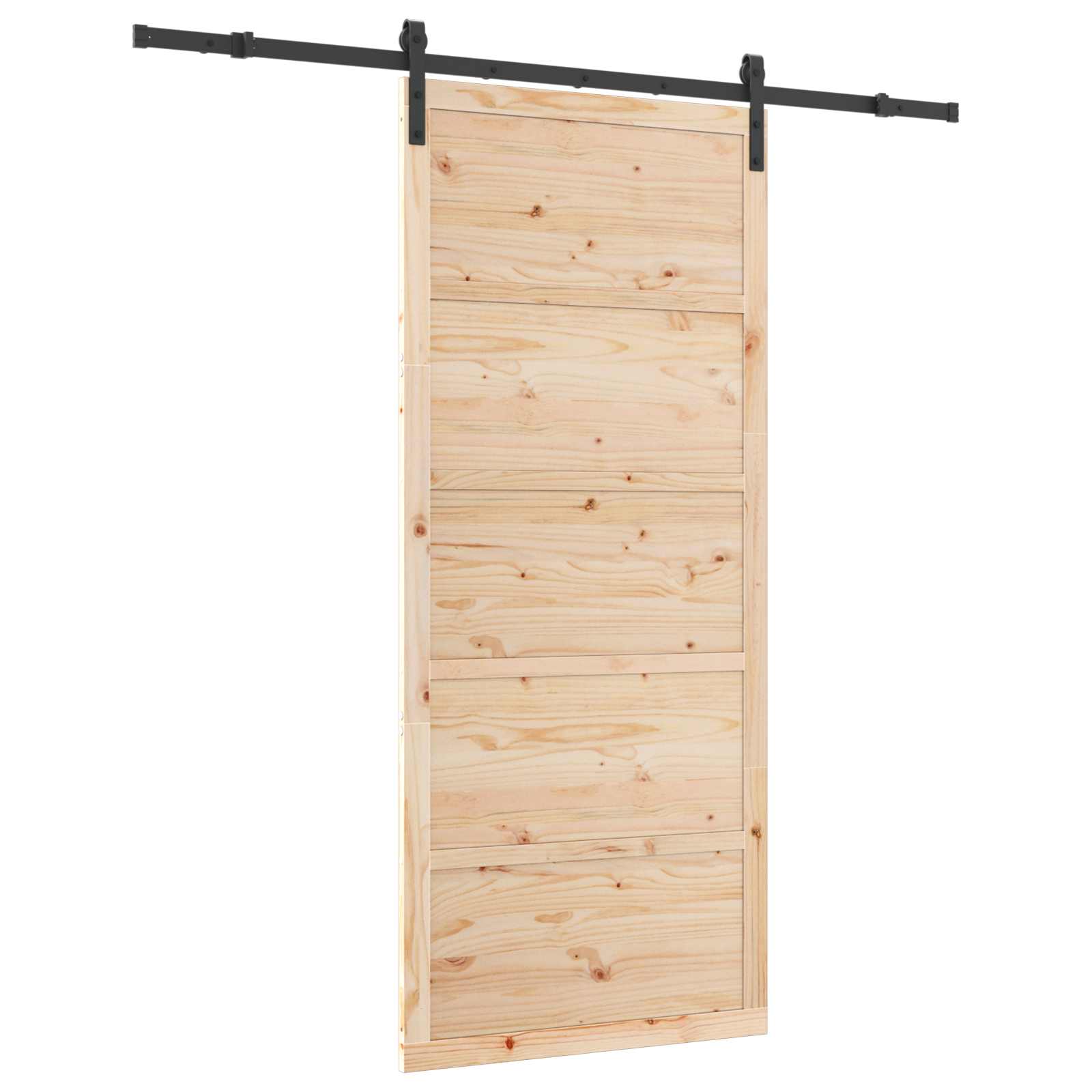 Klizna vrata Prirodna 80 x 208 cm Masivna borovina