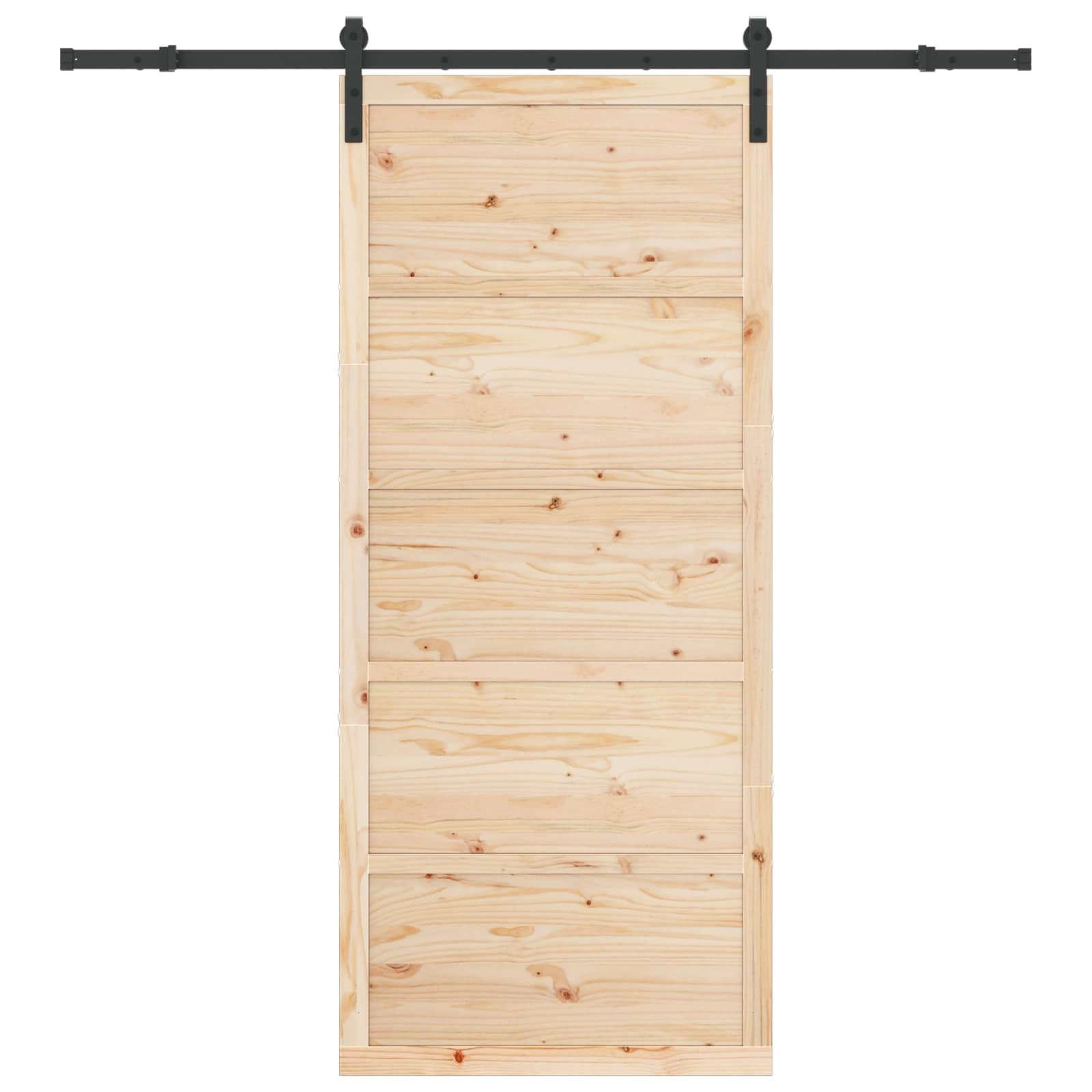 Klizna vrata Prirodna 80 x 208 cm Masivna borovina