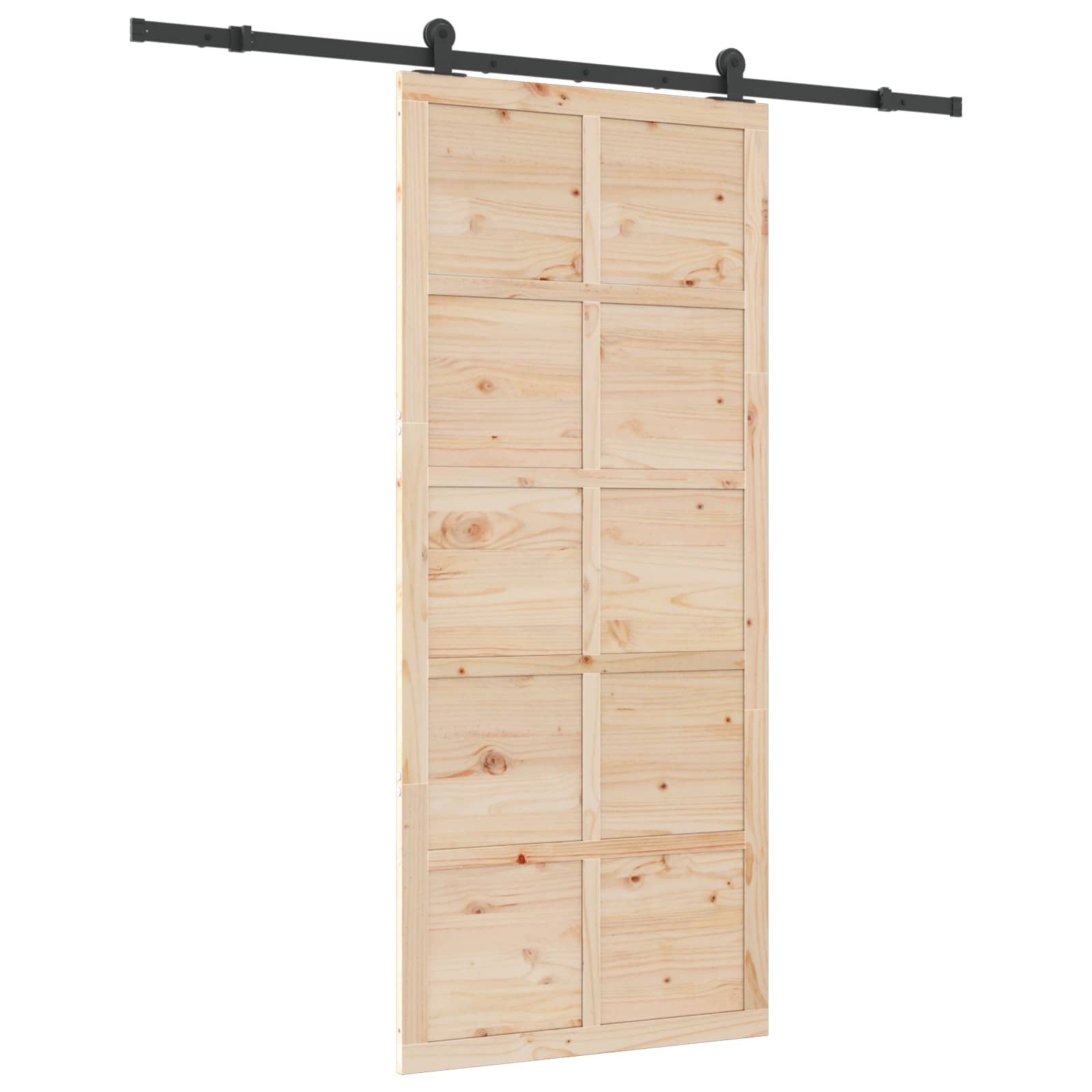 Klizna vrata Prirodna 80 x 208 cm Masivna borovina