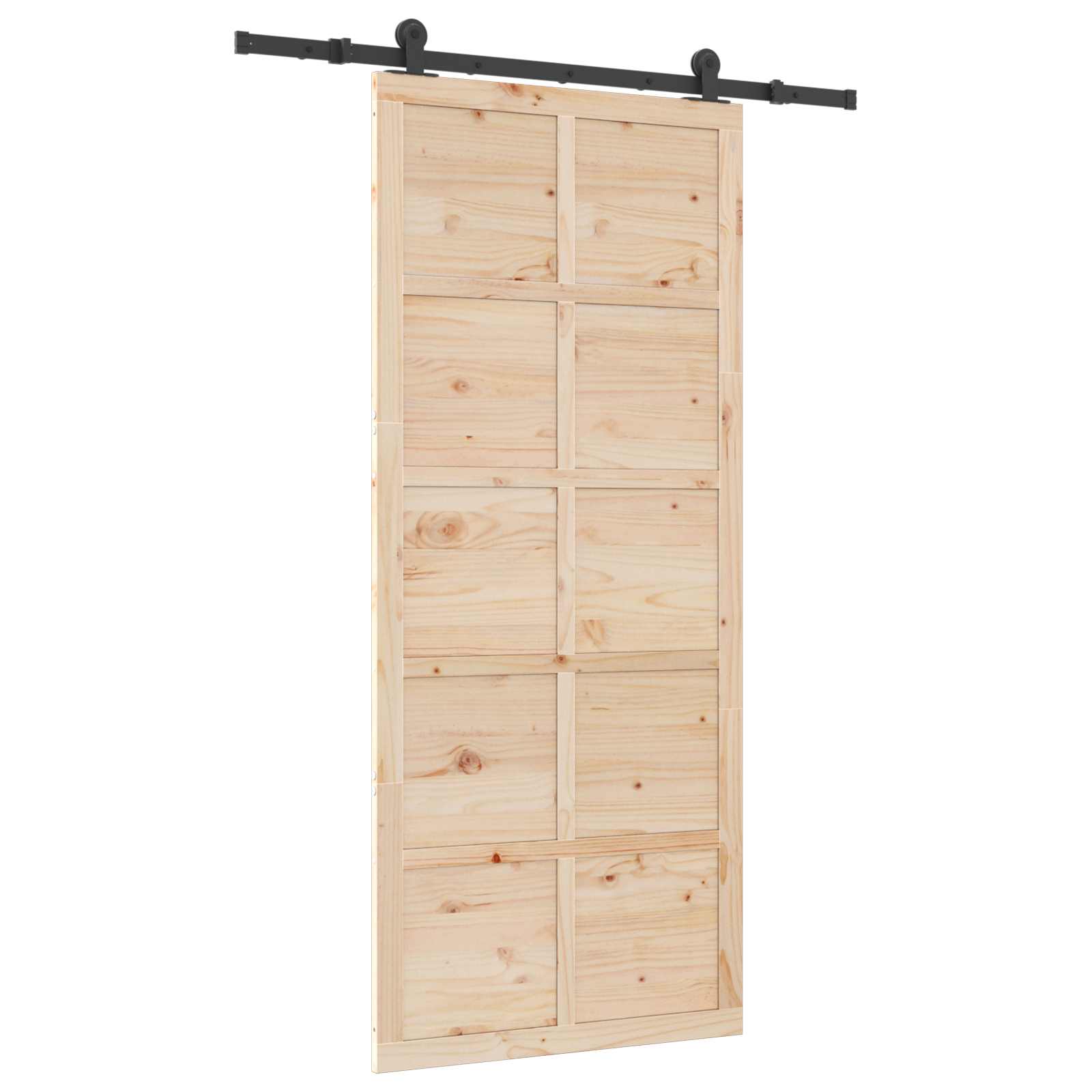 Klizna vrata Prirodna 80 x 208 cm Masivna borovina