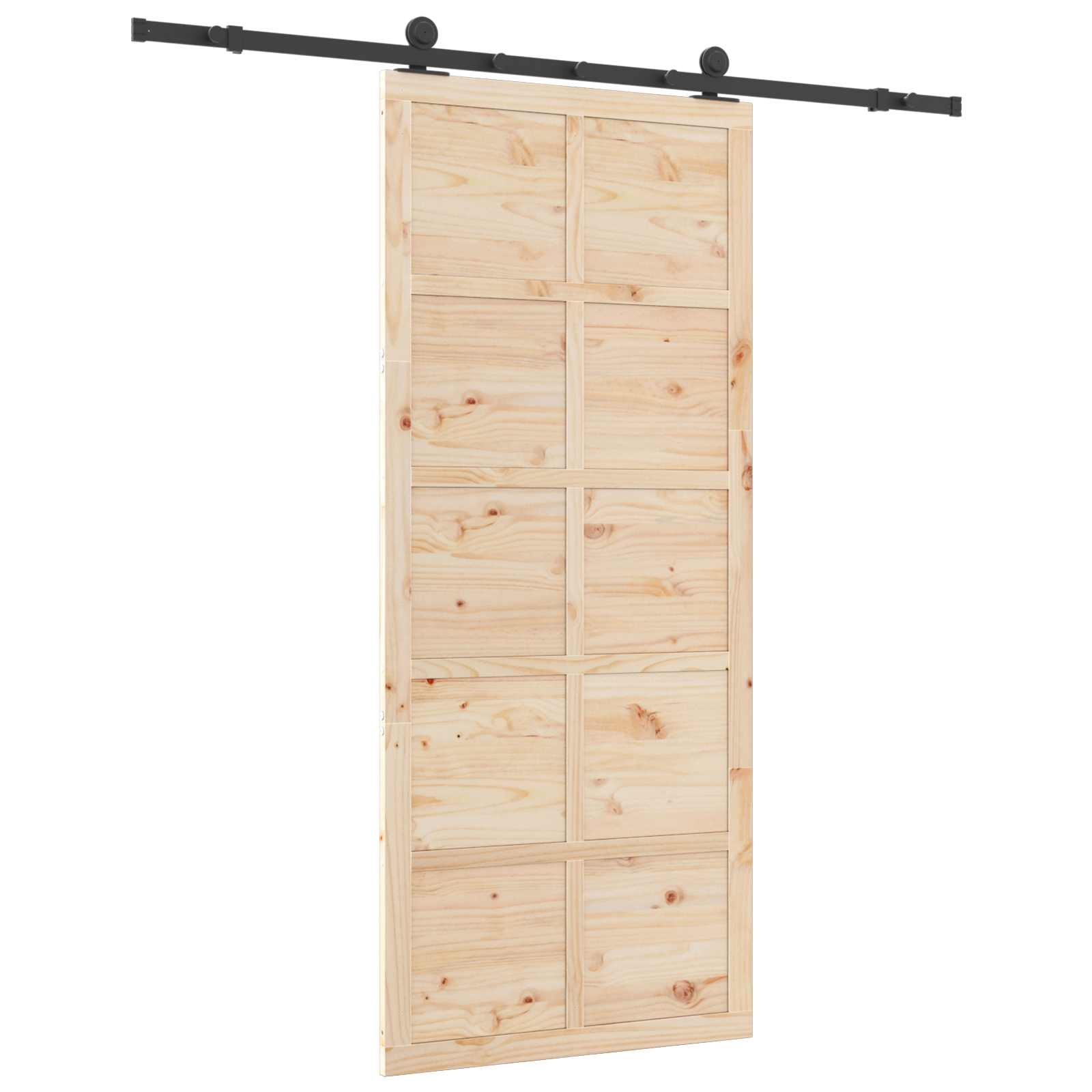Klizna vrata Prirodna 90 x 208 cm Masivna borovina