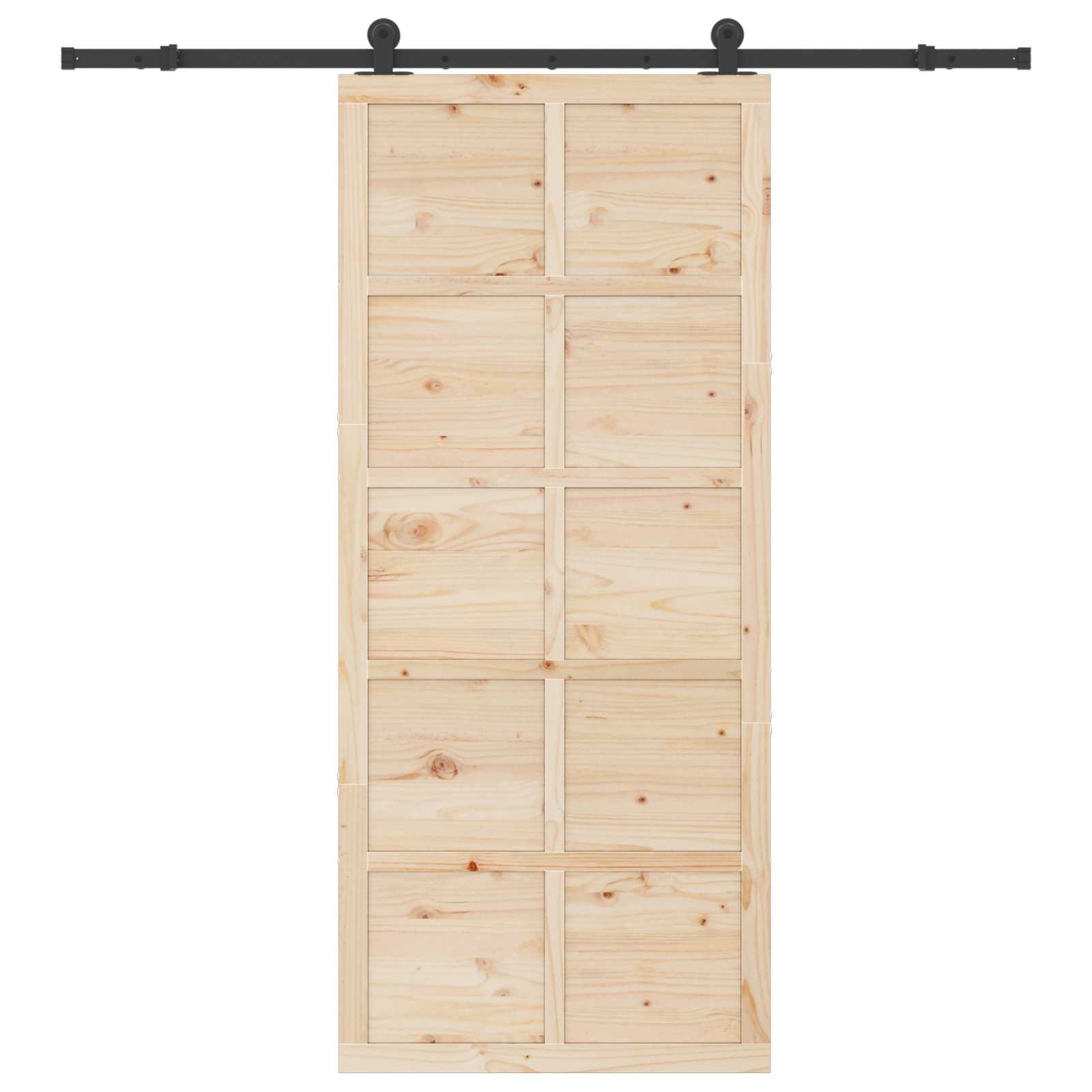 Klizna vrata Prirodna 80 x 208 cm Masivna borovina