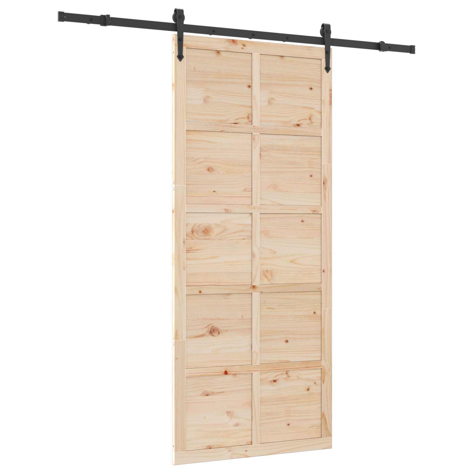 Klizna vrata Prirodna 90 x 208 cm Masivna borovina