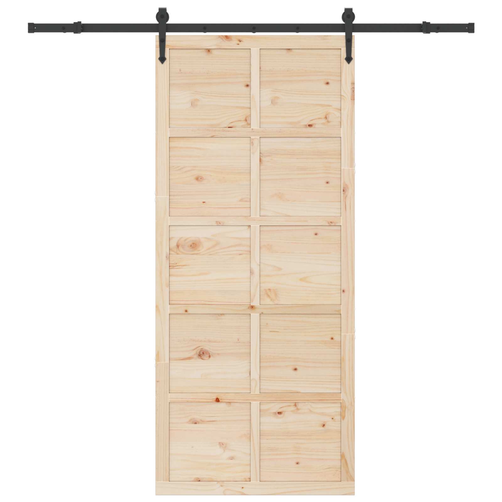 Klizna vrata Prirodna 80 x 208 cm Masivna borovina