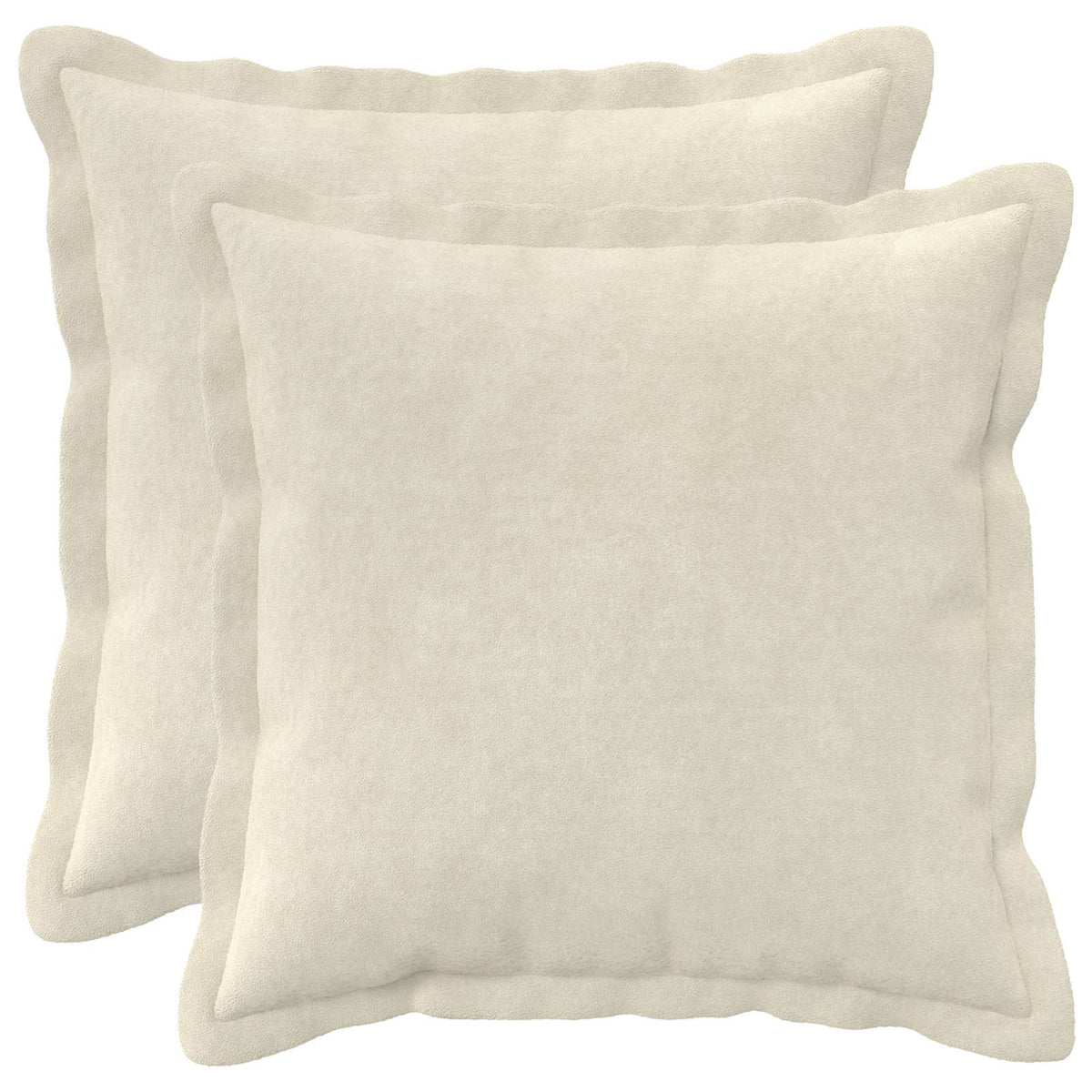 Jastuk 2 kom. HOUTEN Krem 40 x 40 cm Mikrofibra Flis