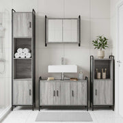 Set ormarića za kupaonicu 3 kom. Siva Sonoma 40 x 36 x 99,5 cm