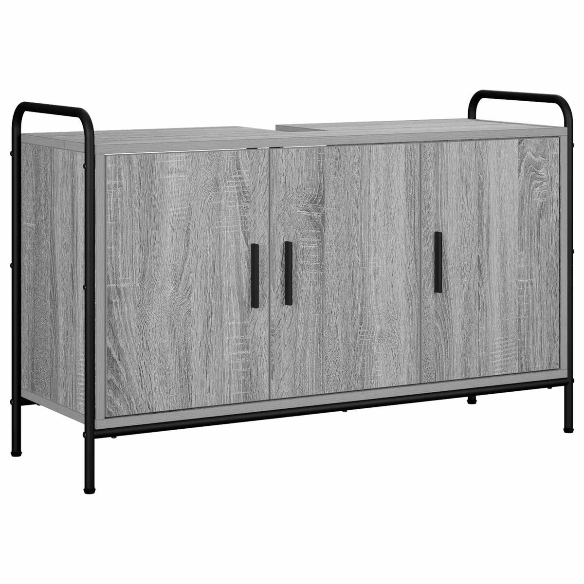Set ormarića za kupaonicu 3 kom. Siva Sonoma 40 x 36 x 181 cm