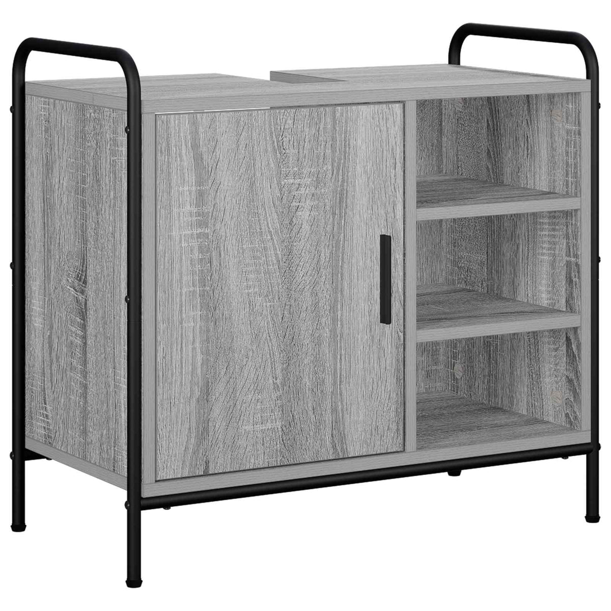 Set ormarića za kupaonicu 3 kom. Siva Sonoma 40 x 36 x 200,5 cm
