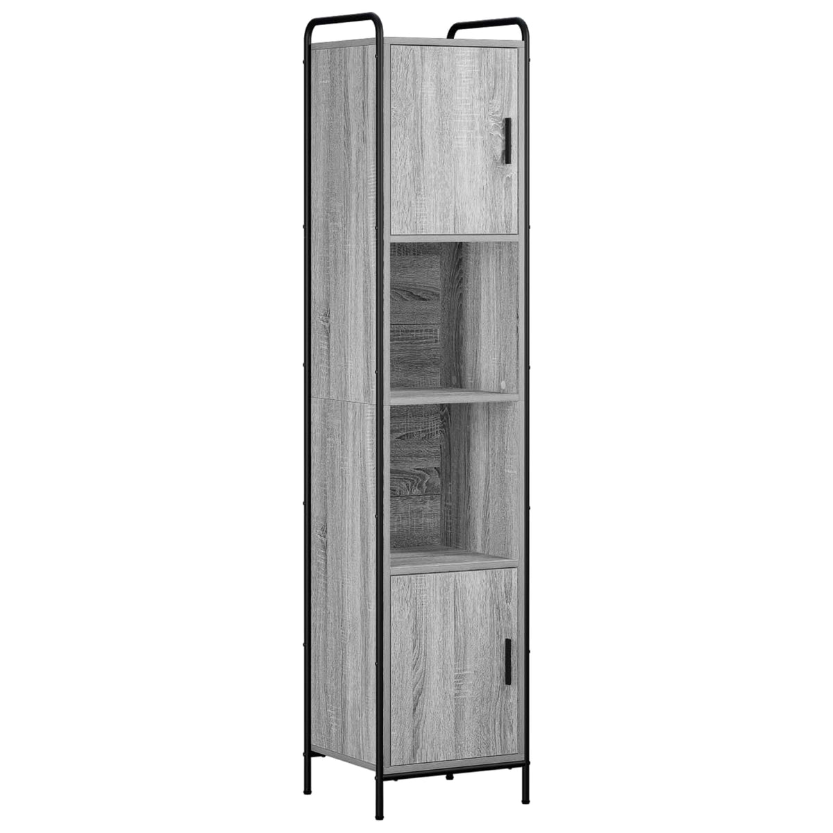 Set ormarića za kupaonicu 4 kom. Siva Sonoma 40 x 36 x 181 cm