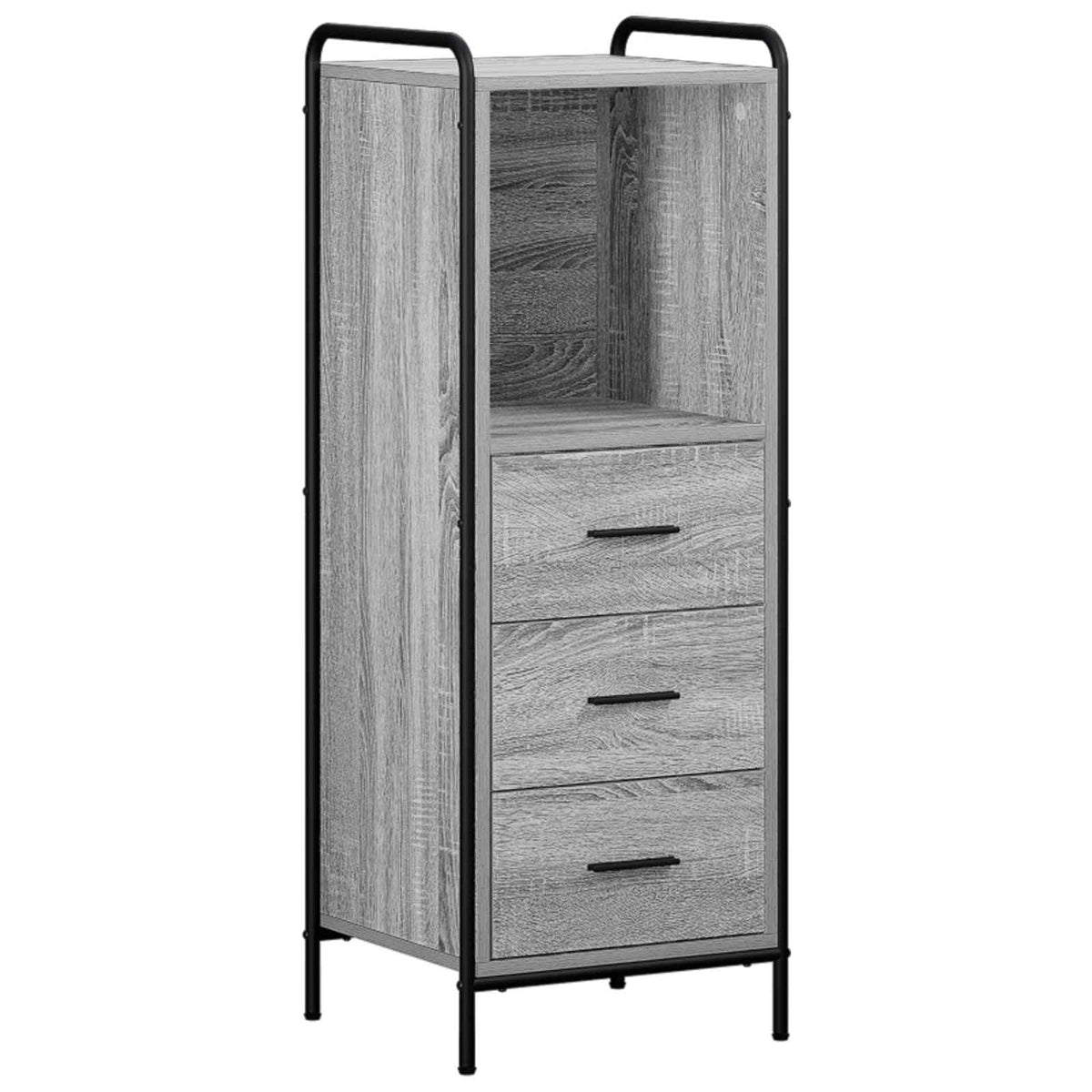 Set ormarića za kupaonicu 4 kom. Siva Sonoma 40 x 36 x 181 cm