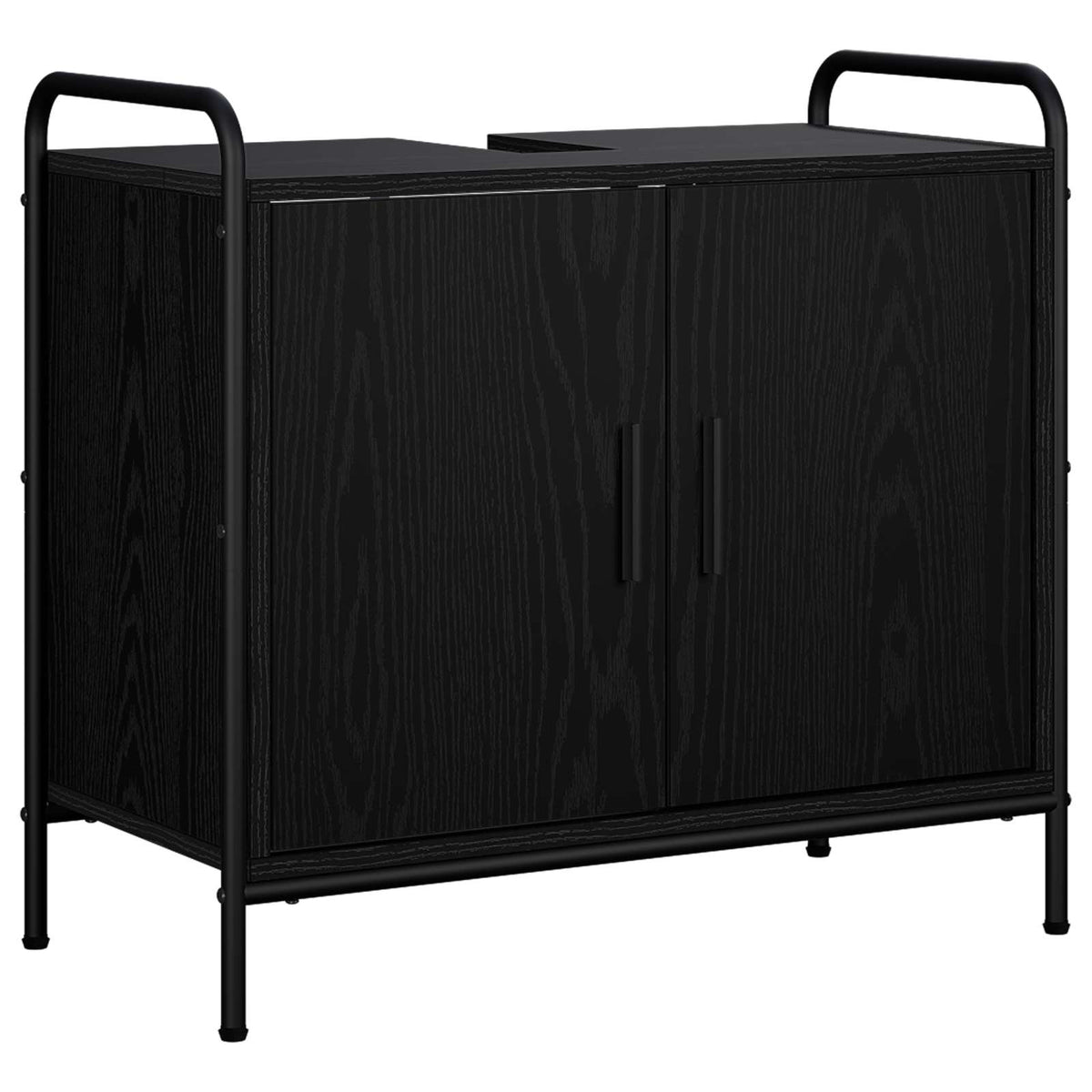 Set ormarića za kupaonicu 4 kom. Crni hrast 40 x 36 x 200,5 cm