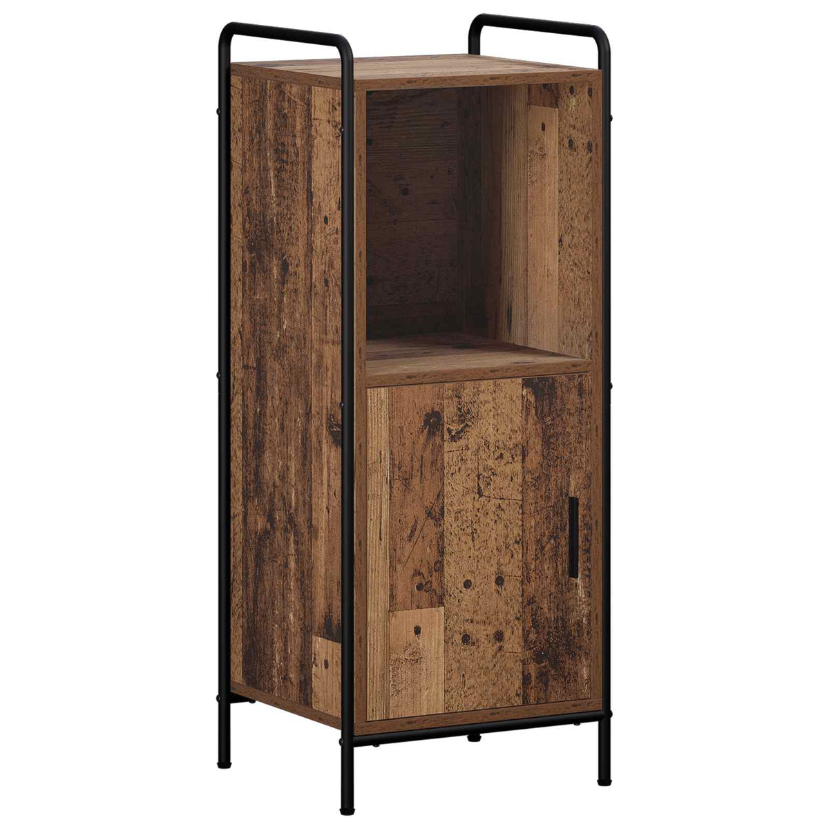Set ormarića za kupaonicu 4 kom. Staro drvo 40 x 36 x 200,5 cm