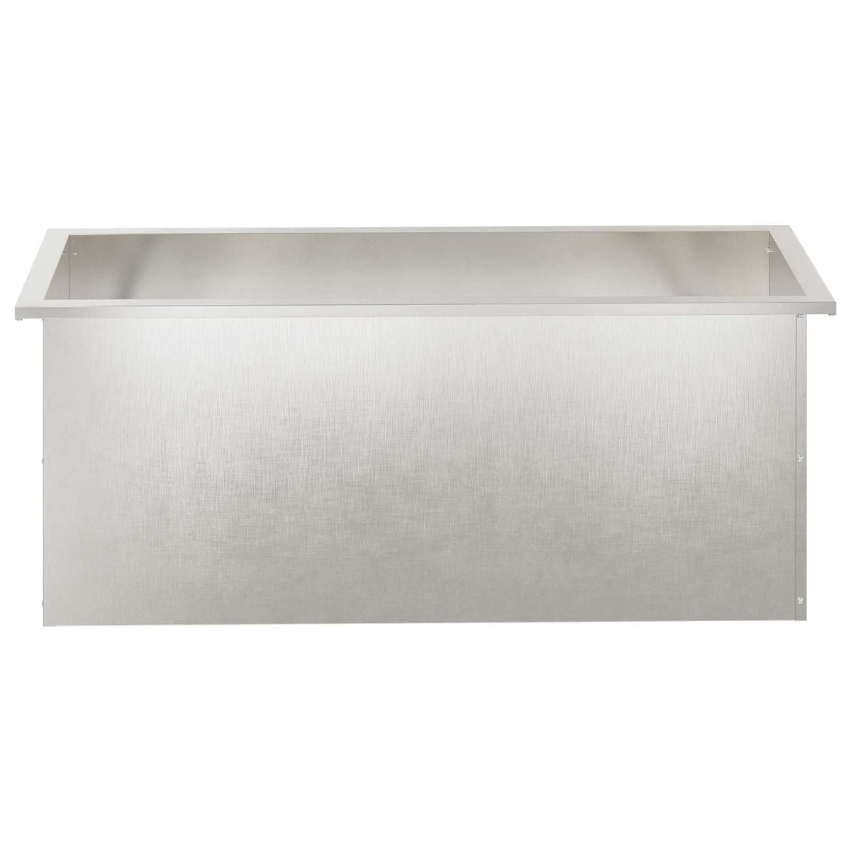 Vrtna posuda za sadnju s LED svjetlom Srebrna 40 x 100 x 40 cm