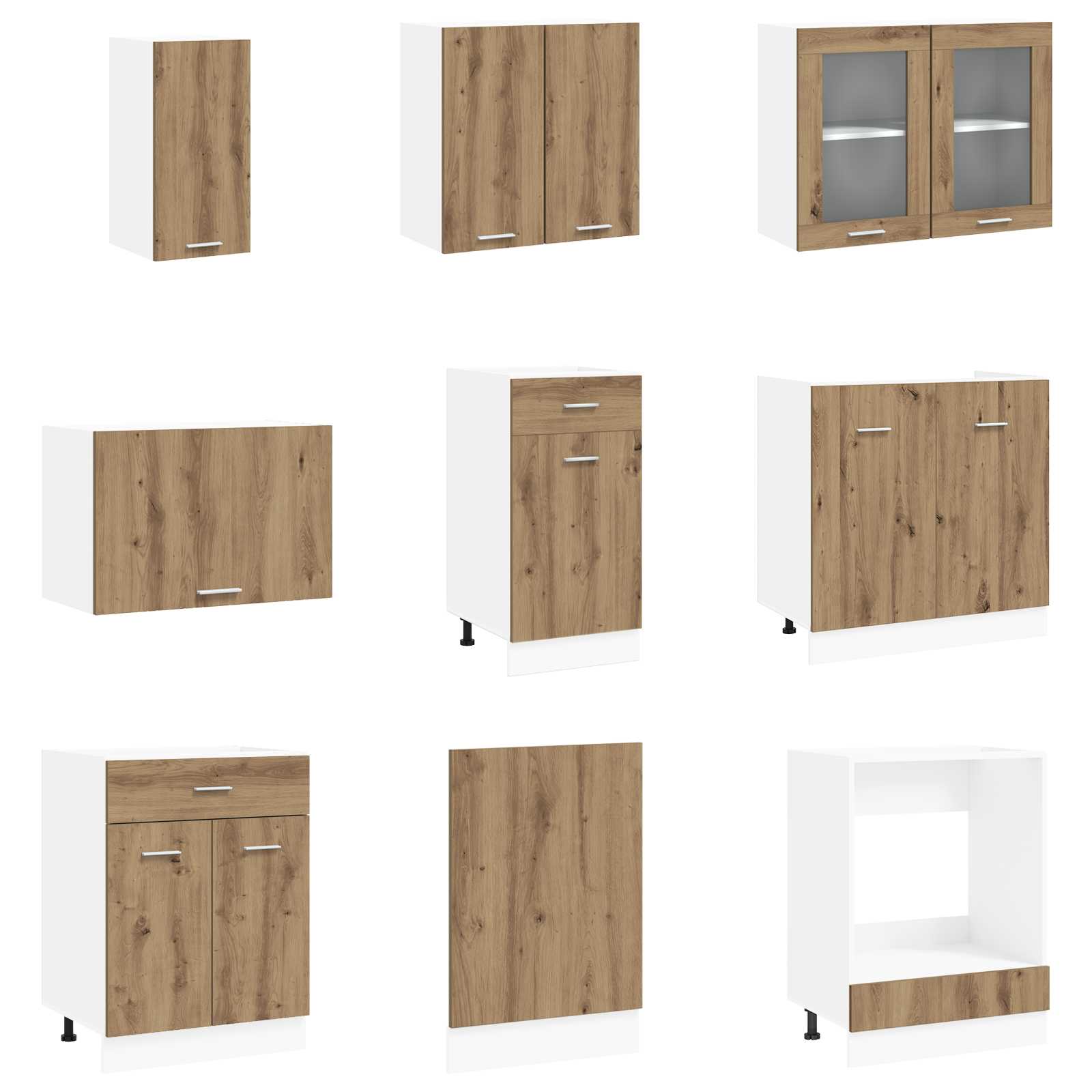 Kuhinjska jedinica Lyon 8 pcs Konstruirano drvo