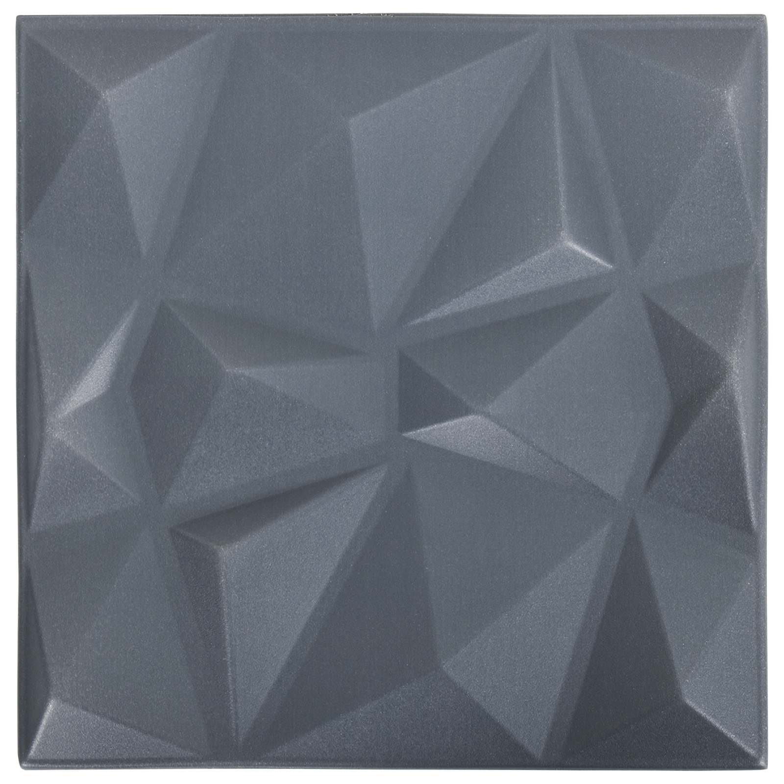 Zidne panele 12 pcs Origami siva 50 x 50 cm XPS pjena