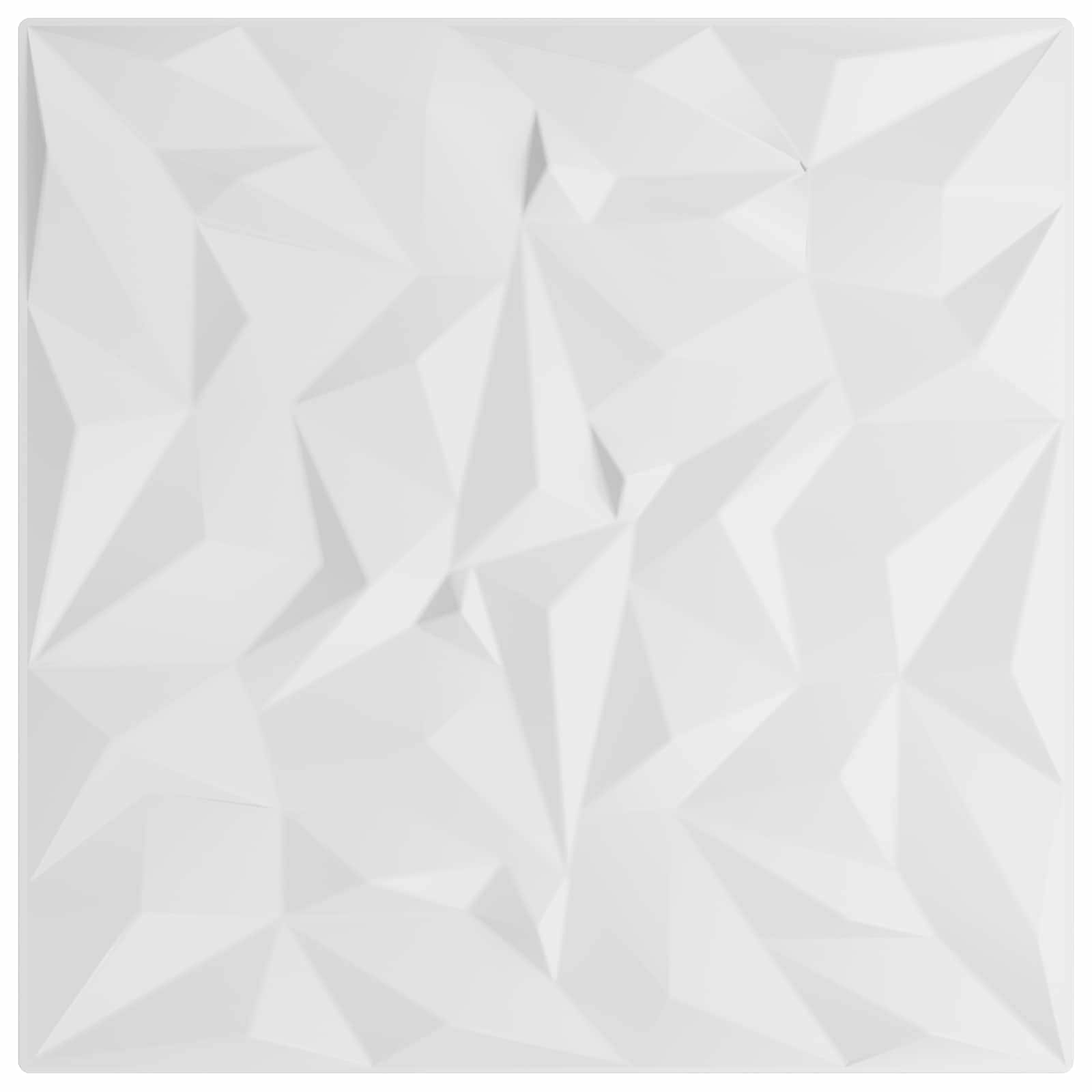 Zidne panele 24 pcs Bijela 50 x 50 cm XPS pjena