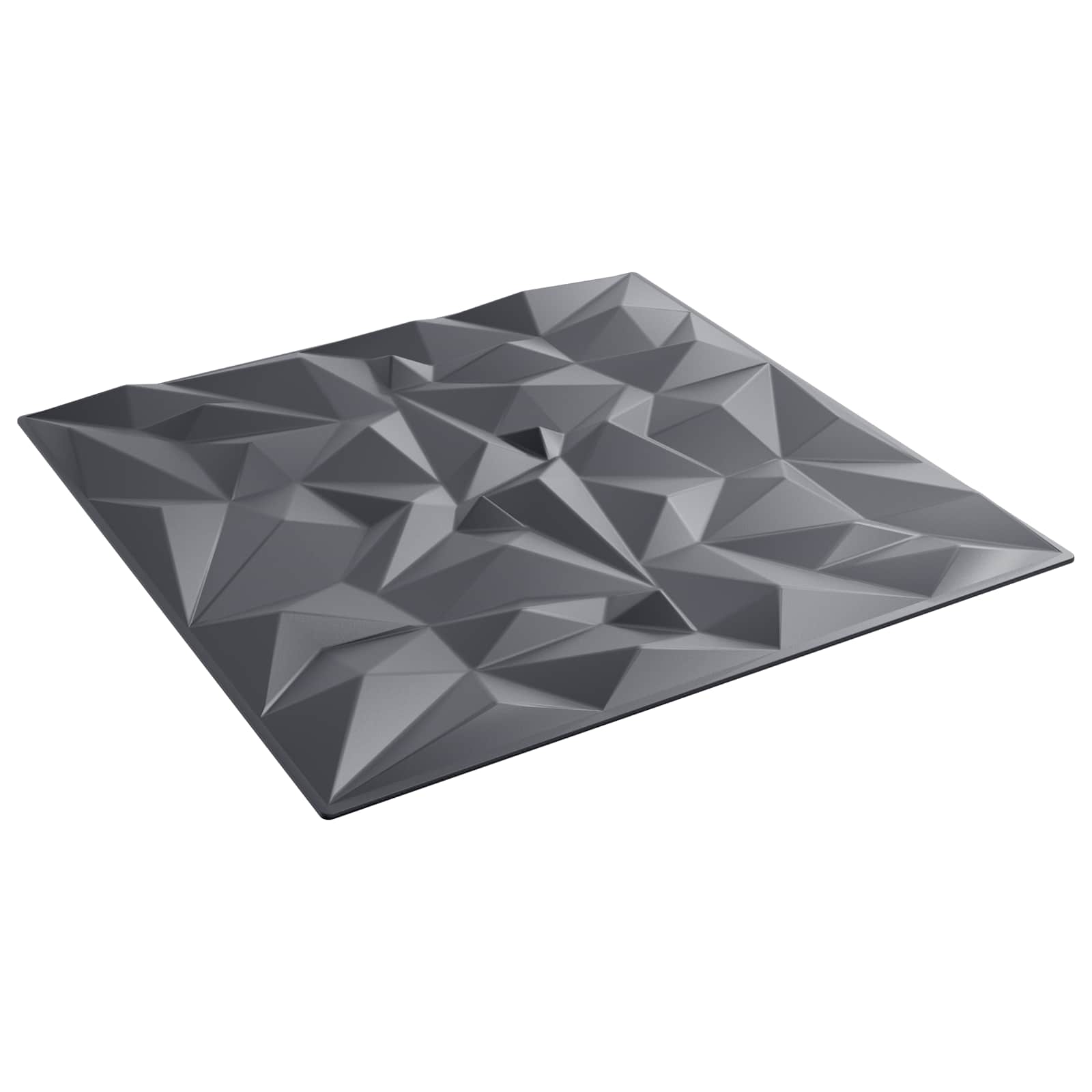 Zidne panele 24 pcs Ametist siva 50 x 50 cm XPS pjena