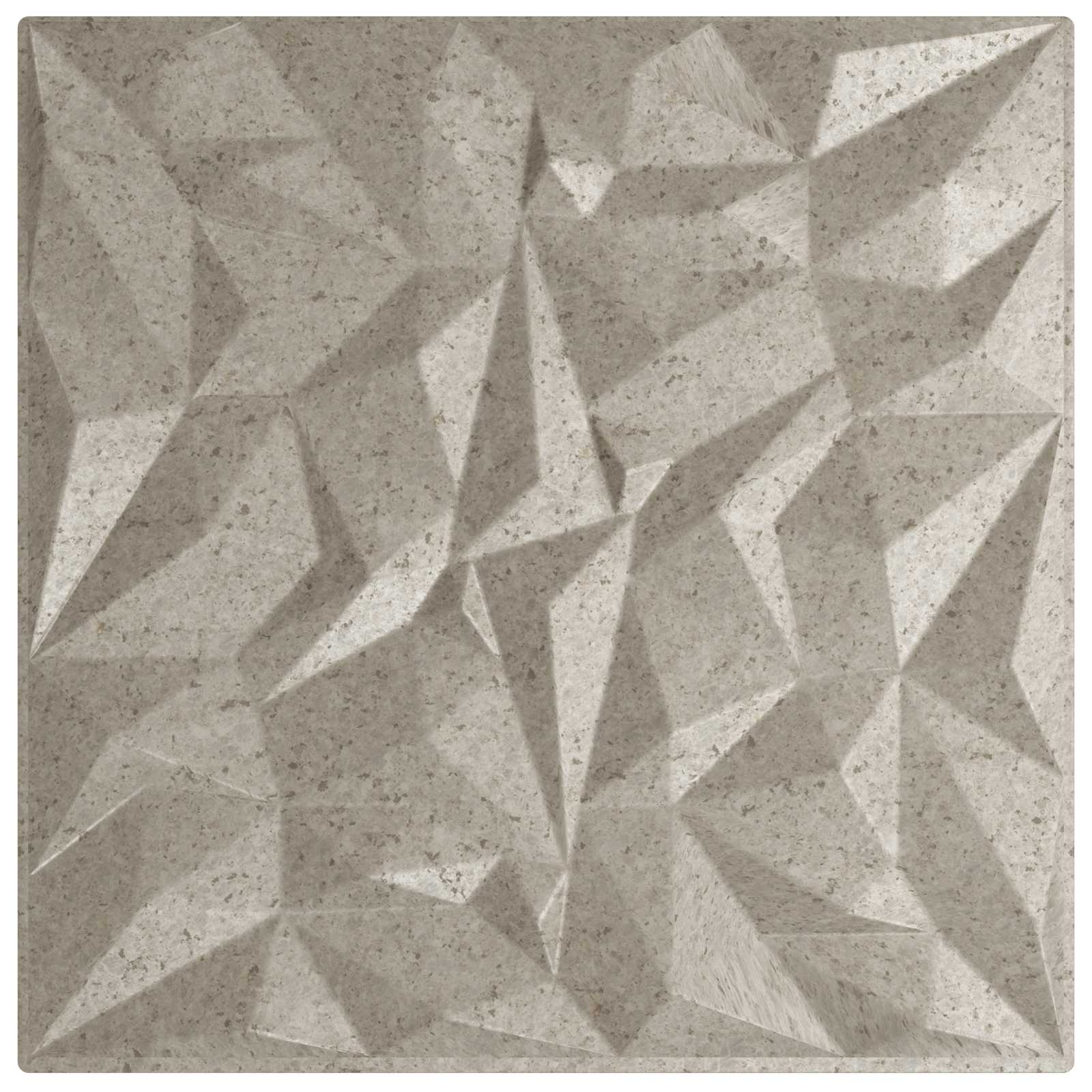 Zidne panele 48 pcs Ametist beton 50 x 50 cm XPS pjena