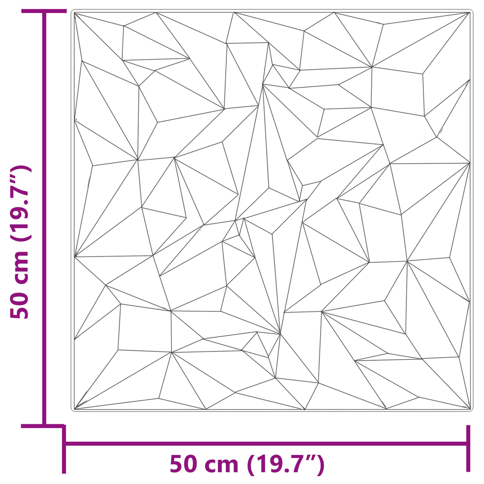 Zidne panele 12 pcs Ametist zelena 50 x 50 cm XPS pjena
