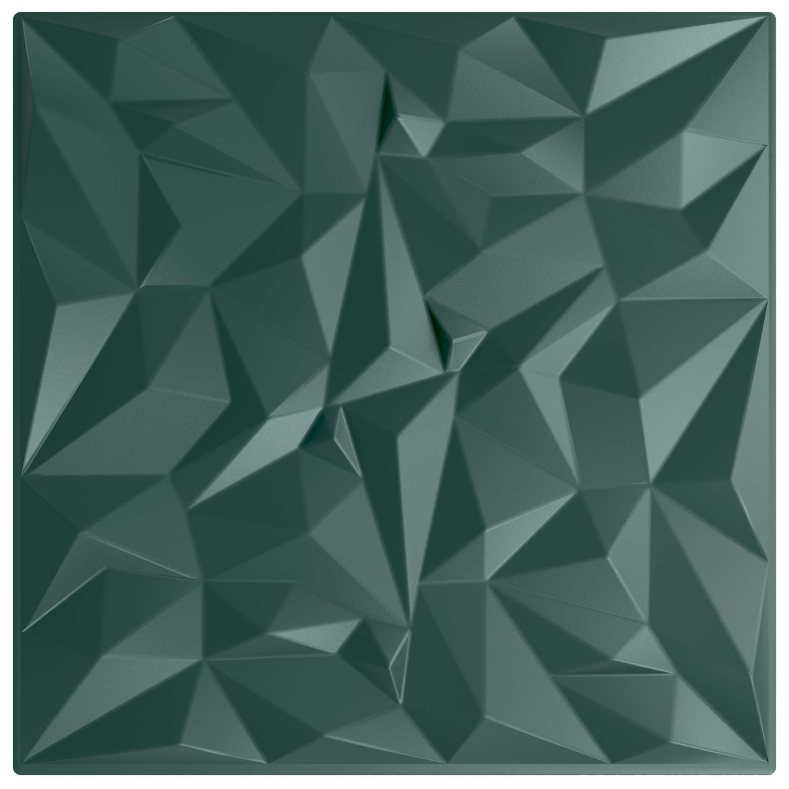 Zidne panele 48 pcs Ametist zelena 50 x 50 cm XPS pjena