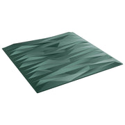 Zidne panele 12 pcs Kamen zelena 50 x 50 cm XPS pjena