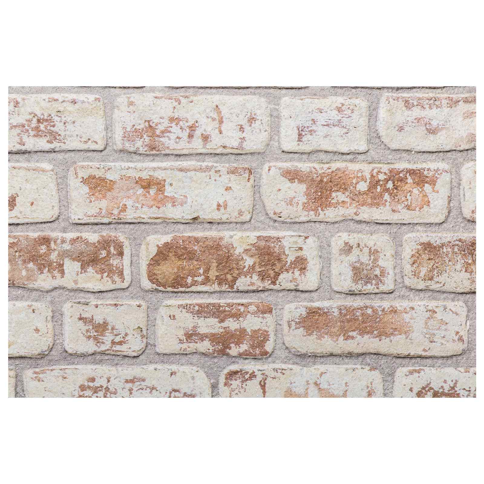 Zidne panele 10 pcs Crvena i bijela 100 x 50 cm EPS pjena