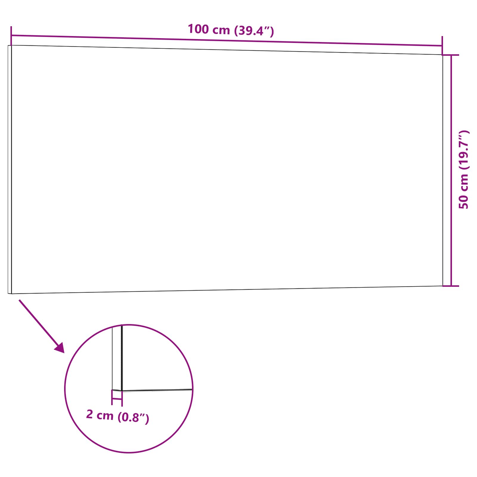 Zidne panele 10 pcs Antracit 100 x 50 cm EPS pjena