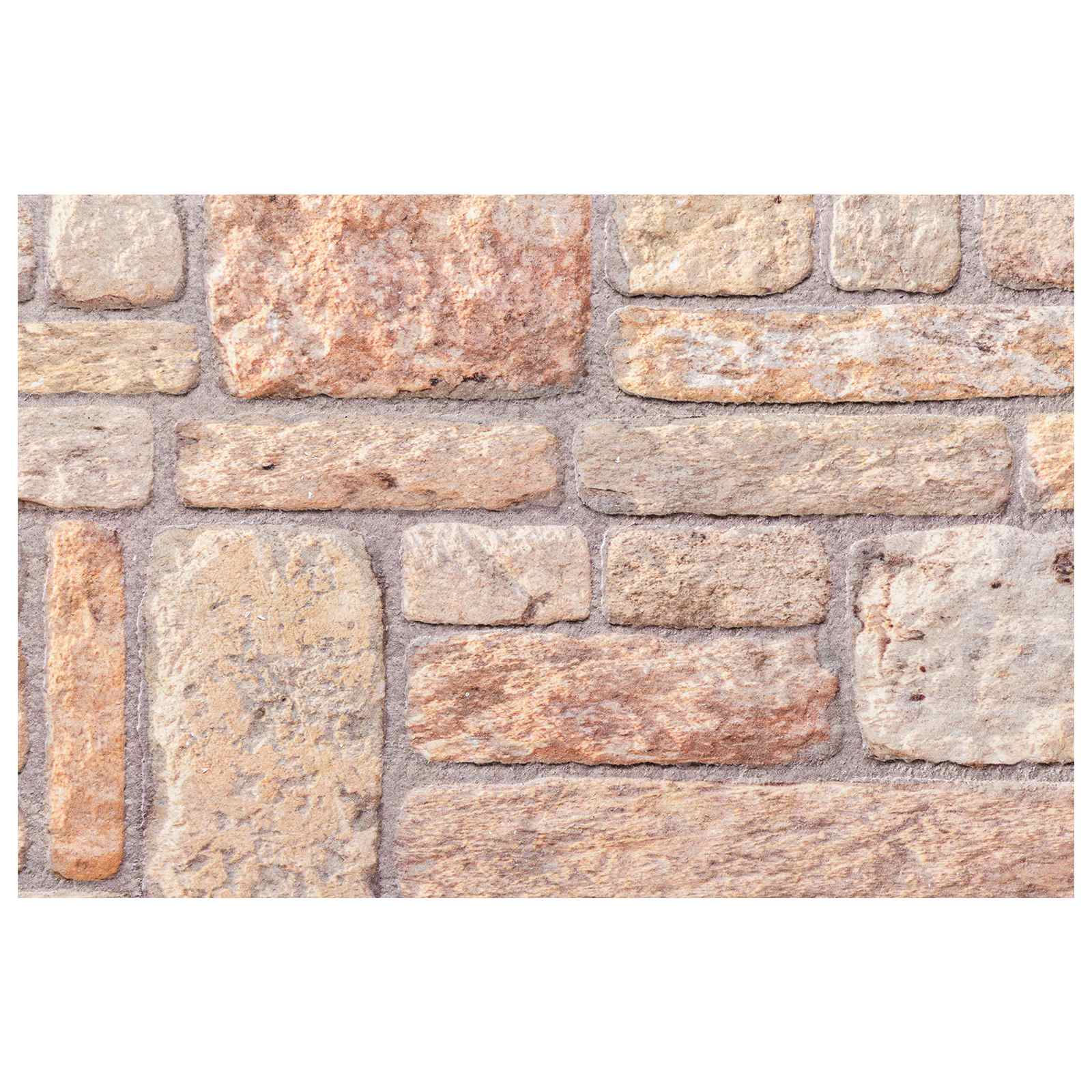 Zidne panele 10 pcs Svijetlo smeđa i bijela 100 x 50 cm