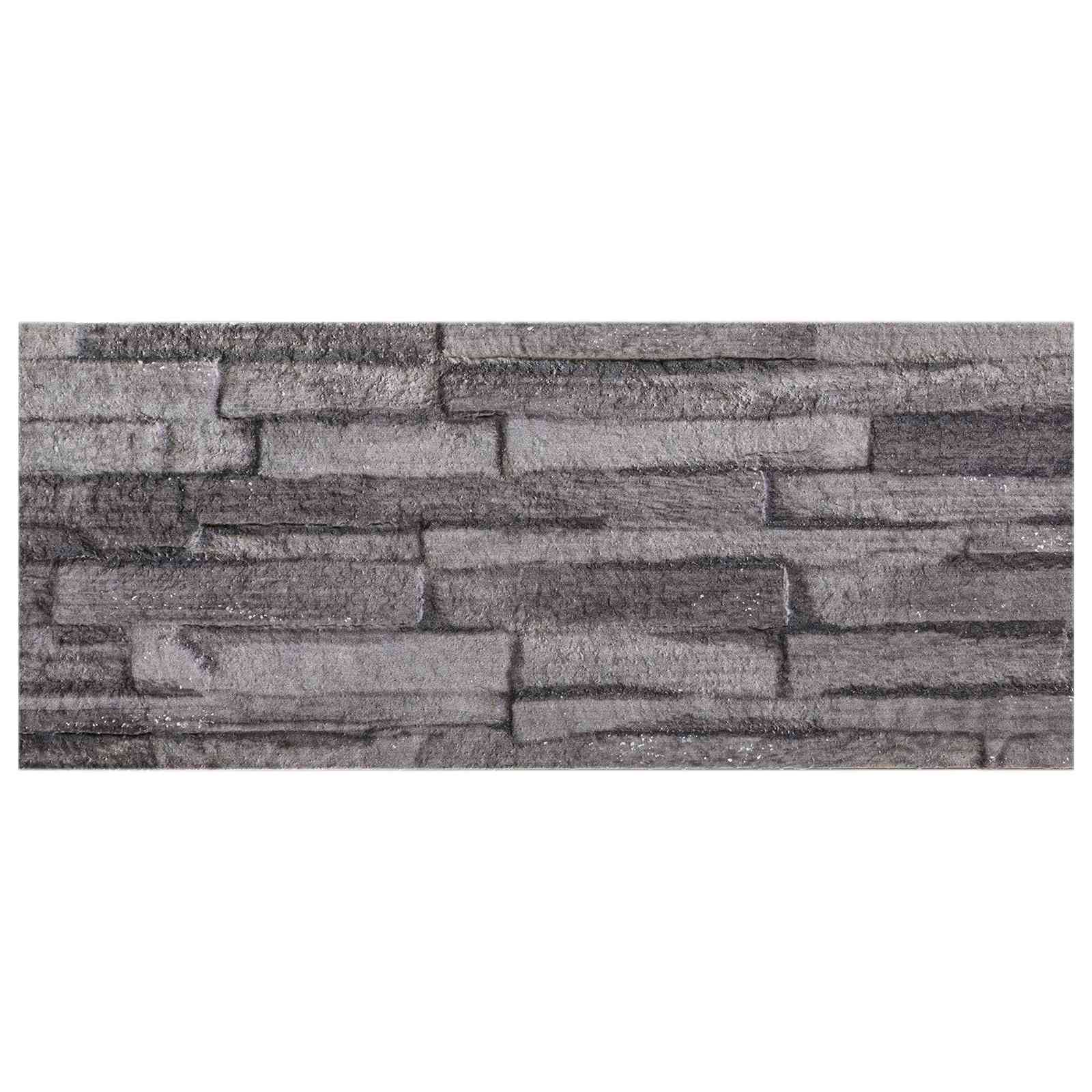 Zidne panele 10 pcs Antracit 100 x 25 cm EPS pjena