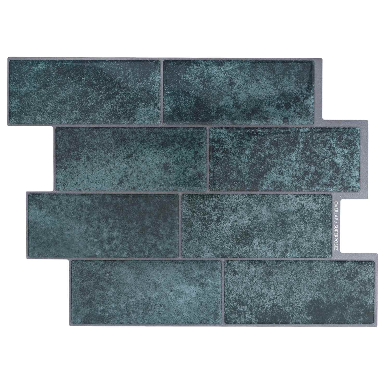 Subway pločica 20 pcs Plava Zelena 29 x 21 cm Poliuretan i PET