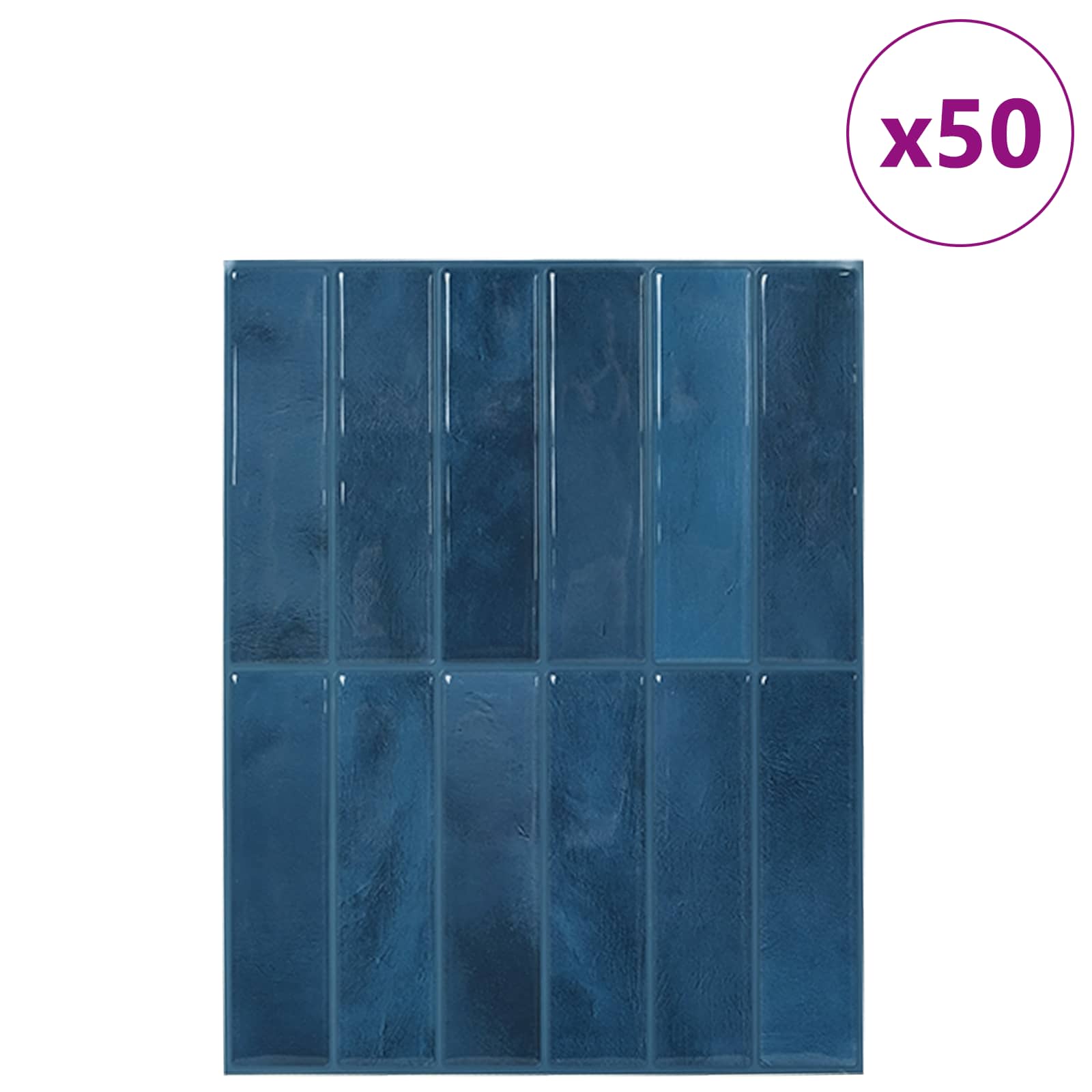 Pravougaona keramika 50 pcs Plava 29 x 23 x 0,08 cm