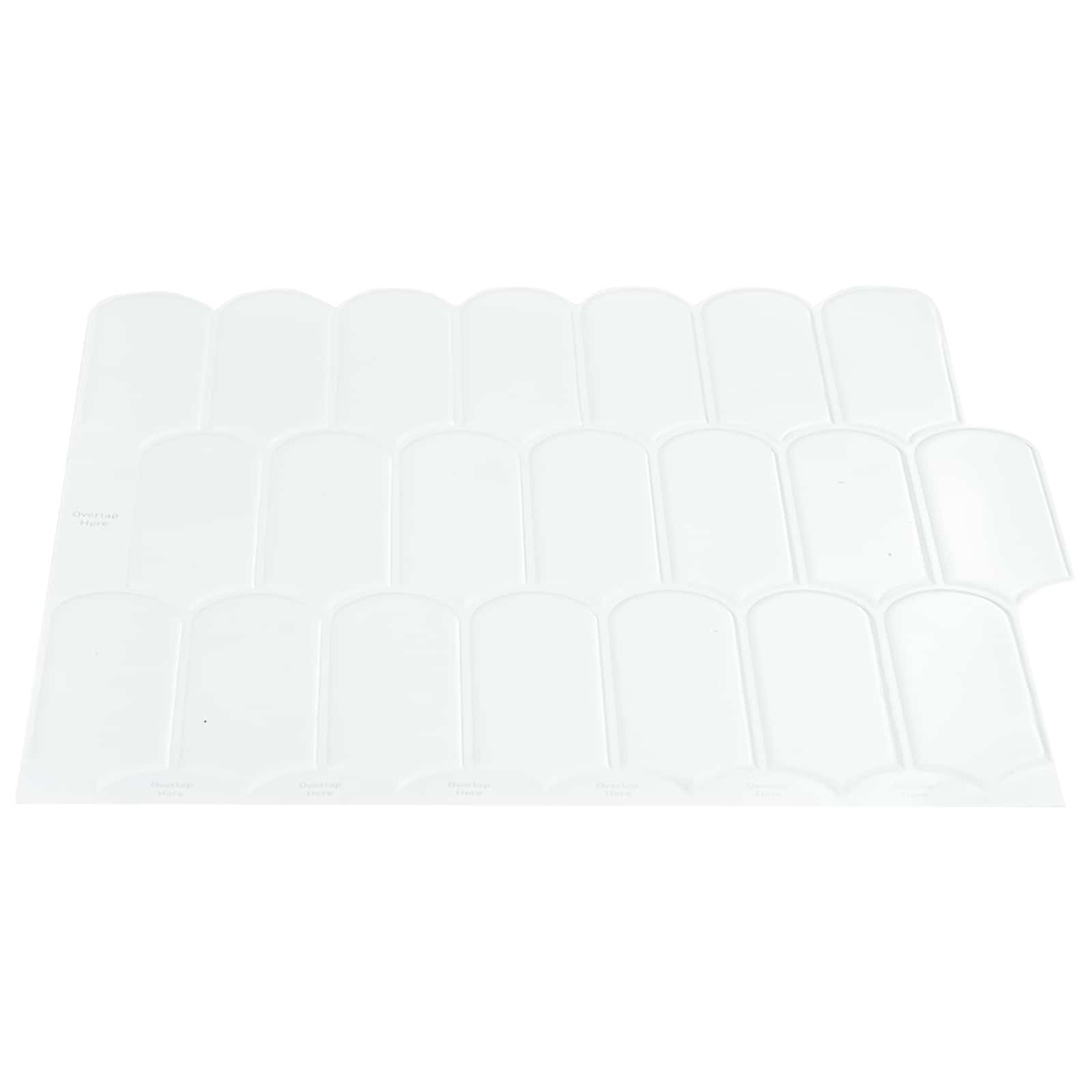 Pernata pločica 20 pcs Bijela 30 x 30 cm Poliuretan i PET