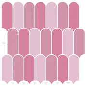 Pernata pločica 50 pcs Ružičasta 30 x 30 cm Poliuretan i PET