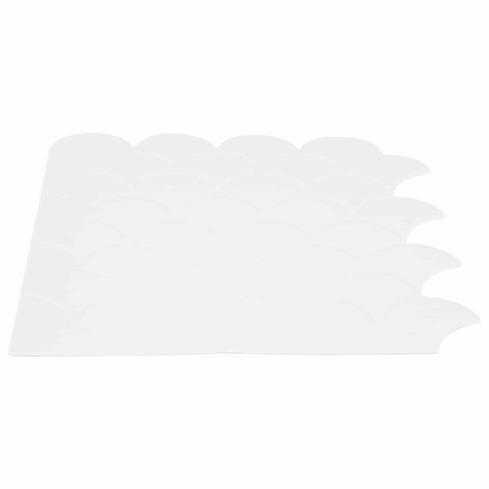 Pločica riblje ljuske 10 pcs Bijela 30 x 30 cm Poliuretan i PET
