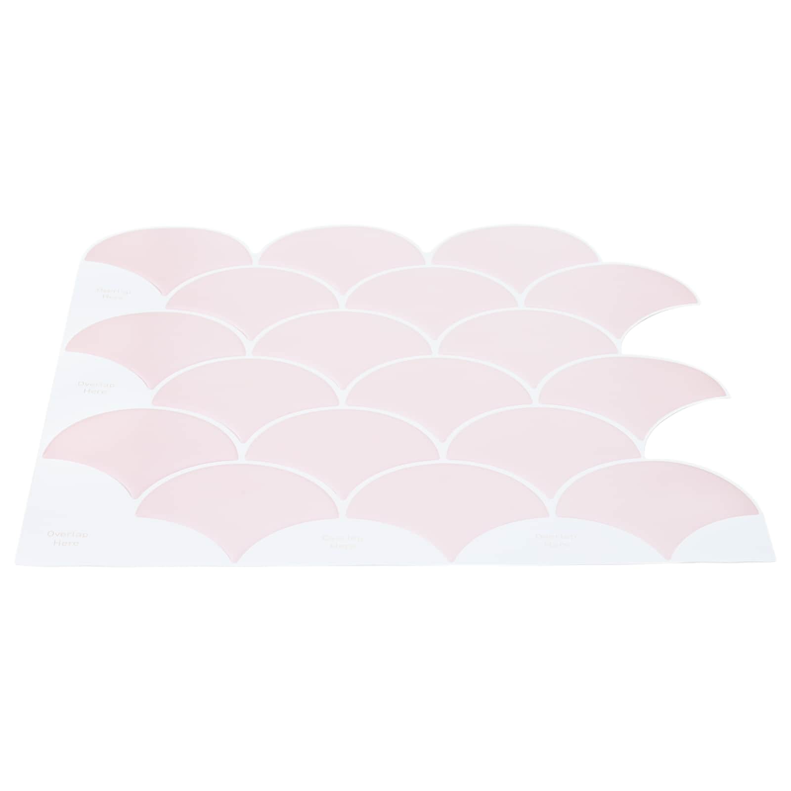 Pločica riblje ljuske 10 pcs Svijetlo ružičasta 30 x 30 cm